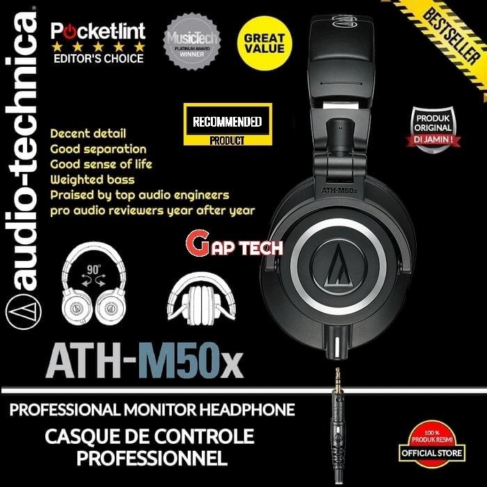 Audio Technica ATH-M50X / ATH M50X Professional Monitor Headphones Original