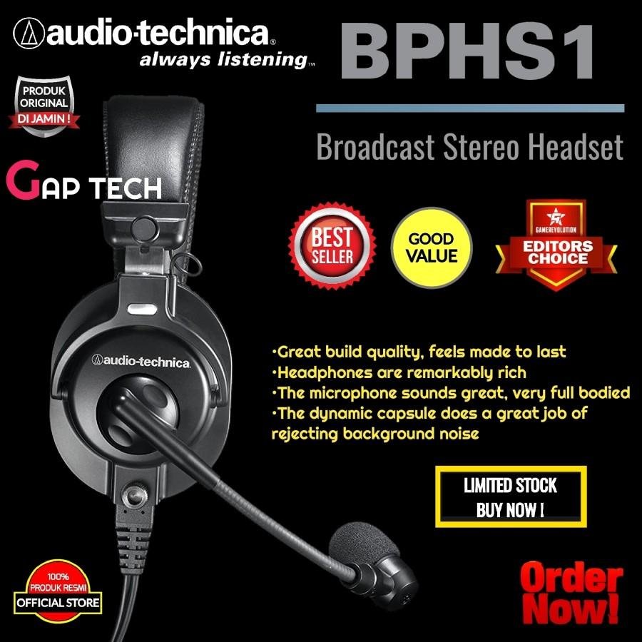 Audio Technica BPHS1 / BPHS 1 Broadcast Stereo Headset Original