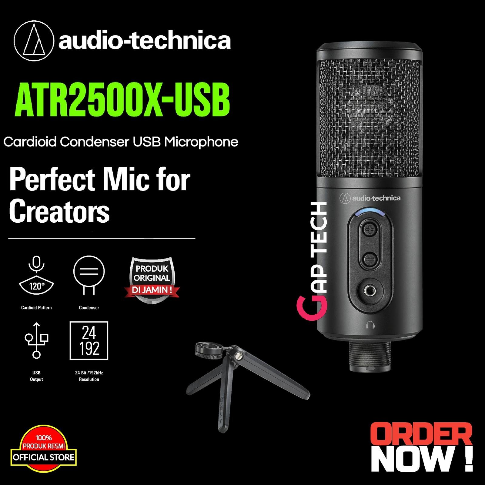 Audio Technica ATR2500x-USB / ATR 2500x USB / ATR2500x USB Microphone Original