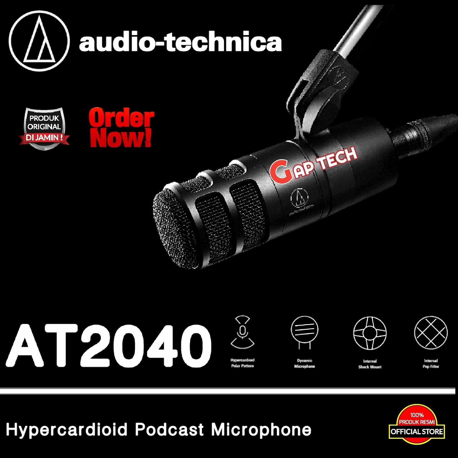 Audio Technica AT2040 / AT 2040 Hypercardioid Dynamic Microphone Original