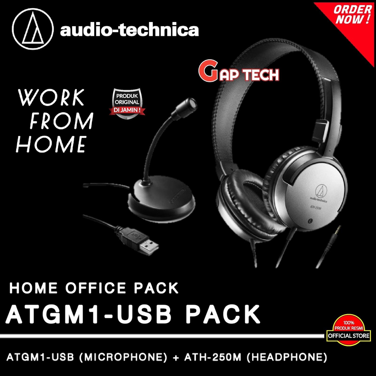 Audio Technica ATGM 1 / ATGM1 USB PACK - ATGM1 USB + ATH 250M Original