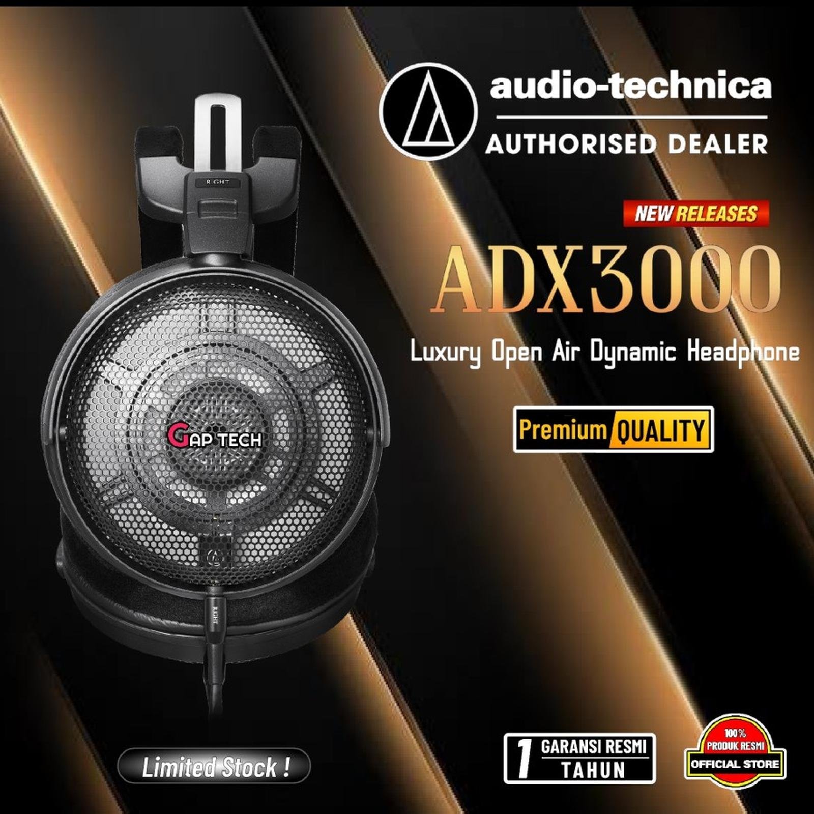 Audio Technica ATH ADX3000 / ADX-3000 / ADX 3000 Premium Open Air Dynamic Headphone Original