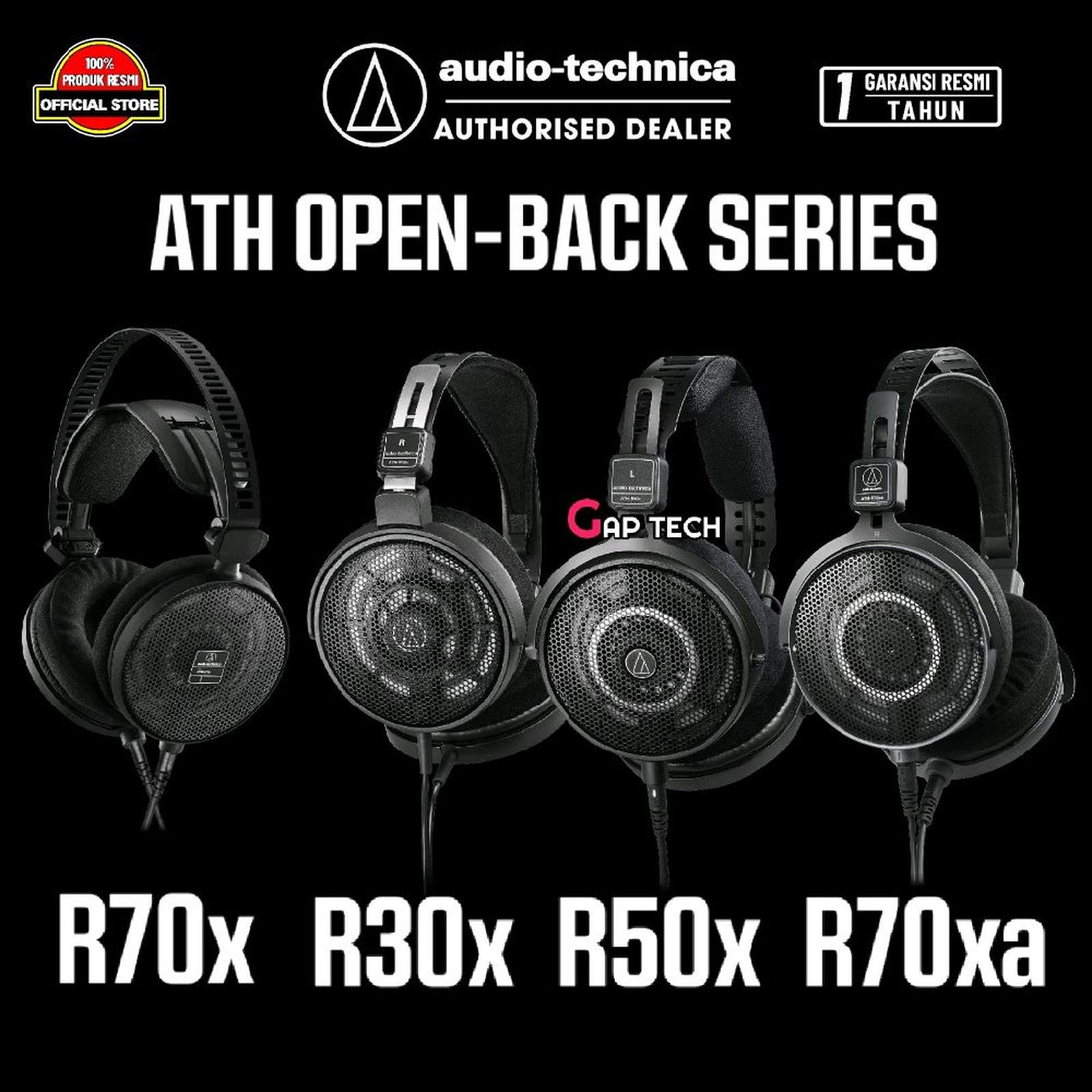 Audio Technica ATH R70x / ATH R 70x / ATH R70xa / ATH R 70xa / ATH R50x / ATH R 50x / ATH R30x / ATH R 30x Professional Open-Back Reference Headphones Original