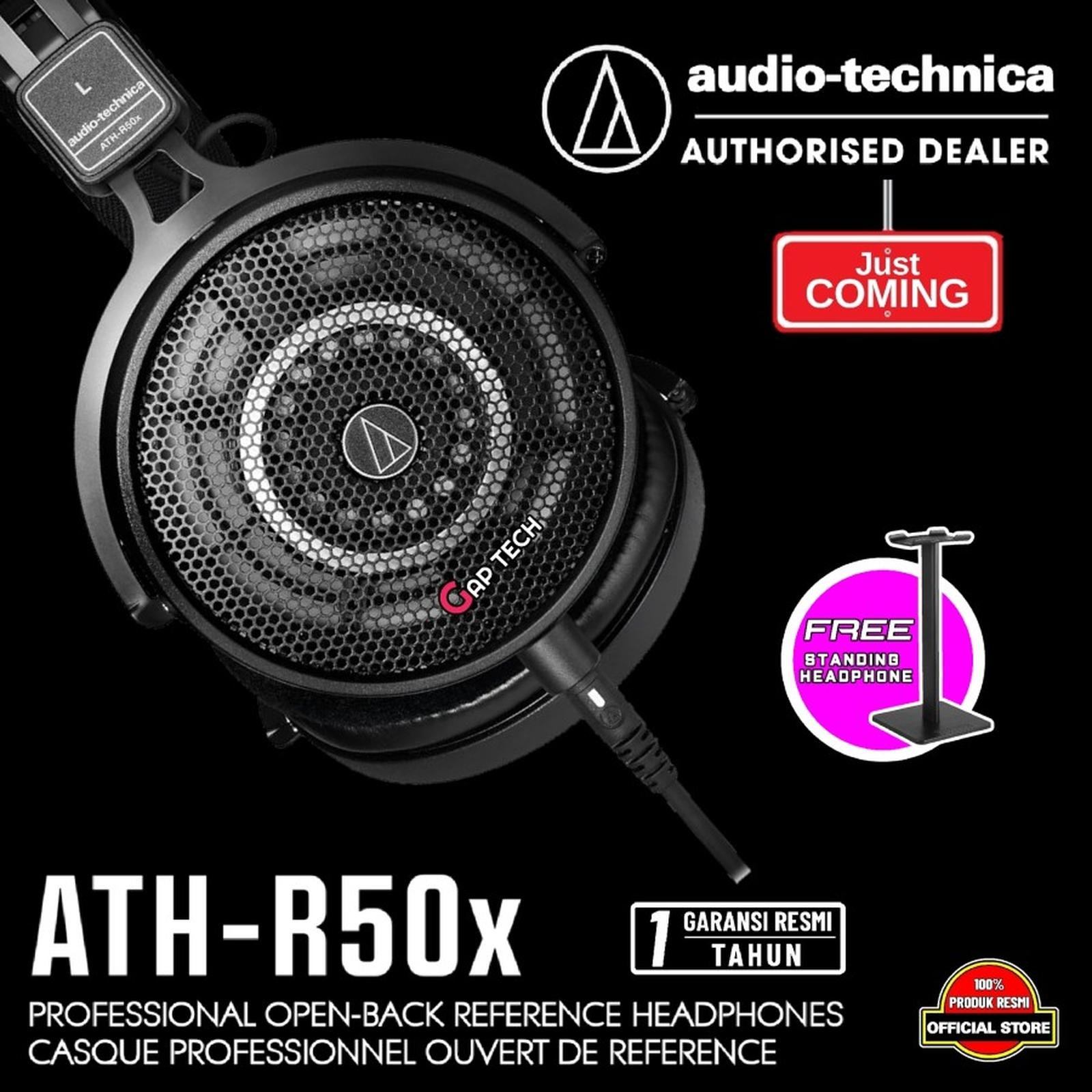 Audio Technica ATH R50x / ATH-R50x / ATH R50 x / ATH R 50 x Professional Open-Back Reference Headphones Original