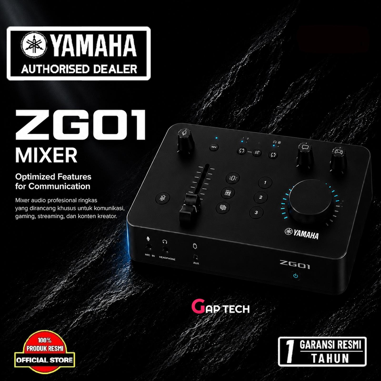 Yamaha ZG01 / ZG 01 Mixer Audio Interface Gaming Game Live Streaming Soundcard Original