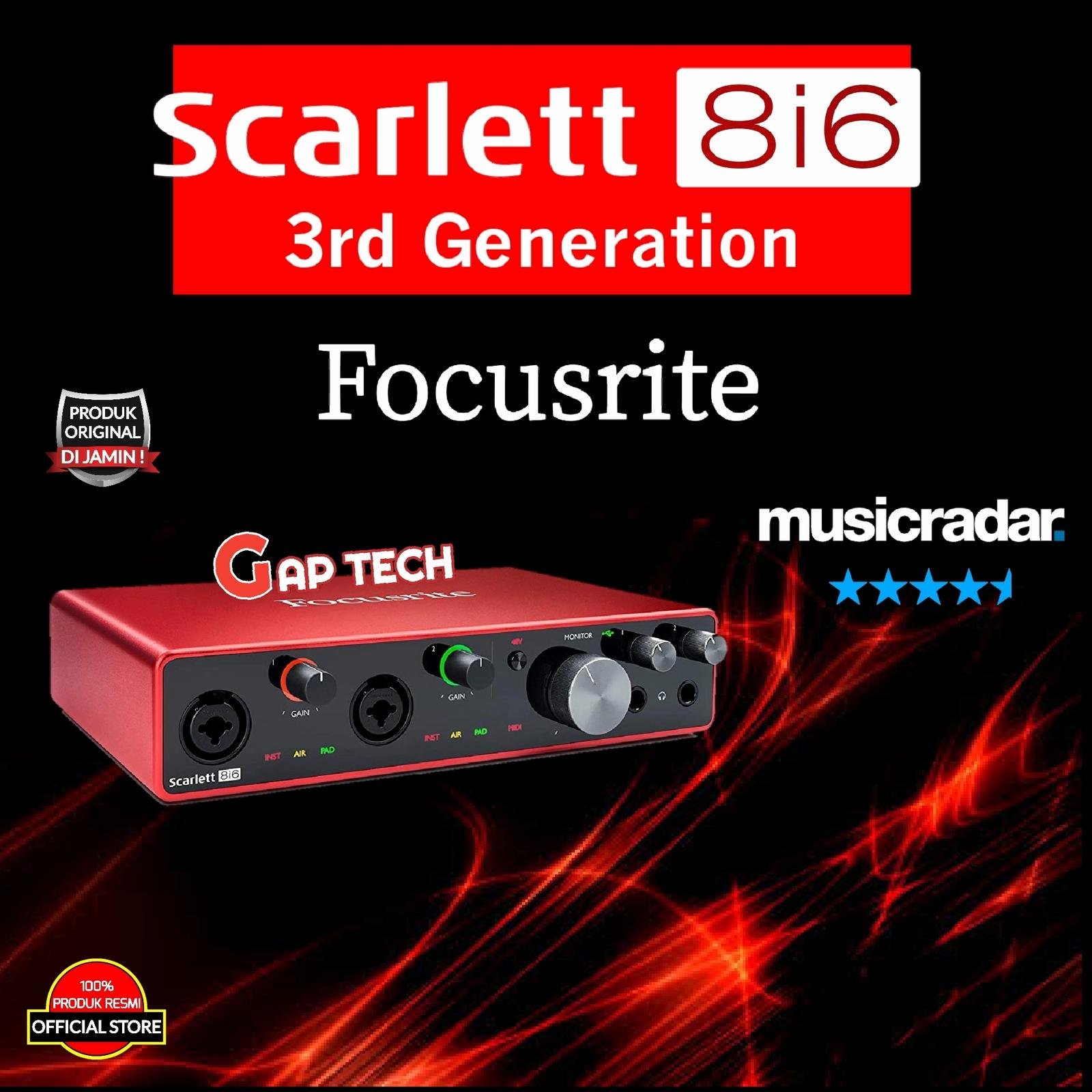 Focusrite Scarlett 8i6 3rd Gen USB Audio Interface / Soundcard Original