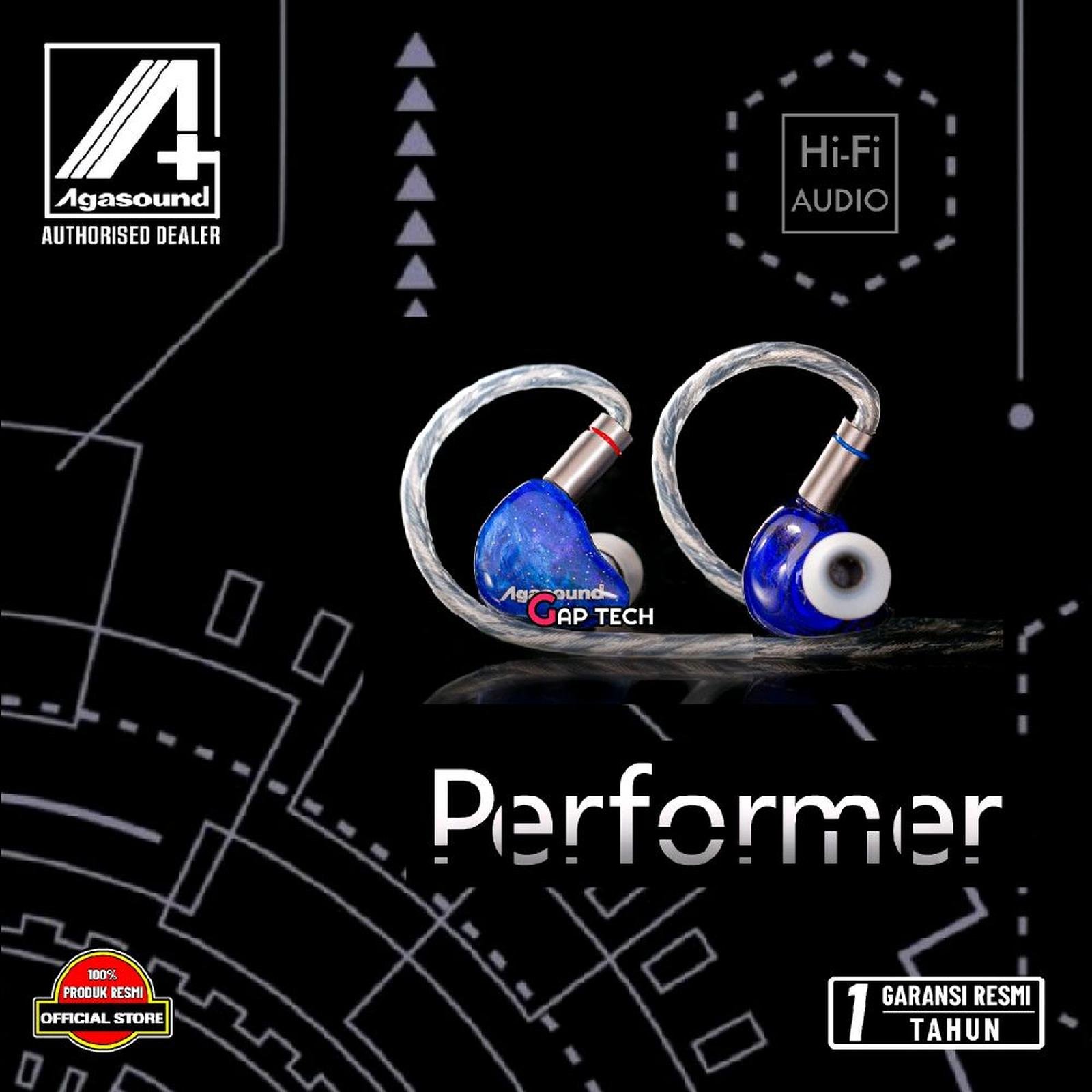 Agasound Performer Hi-Fi Balanced Dual Magnetic Dynamic In Ear Monitor Earphone / IEM Original