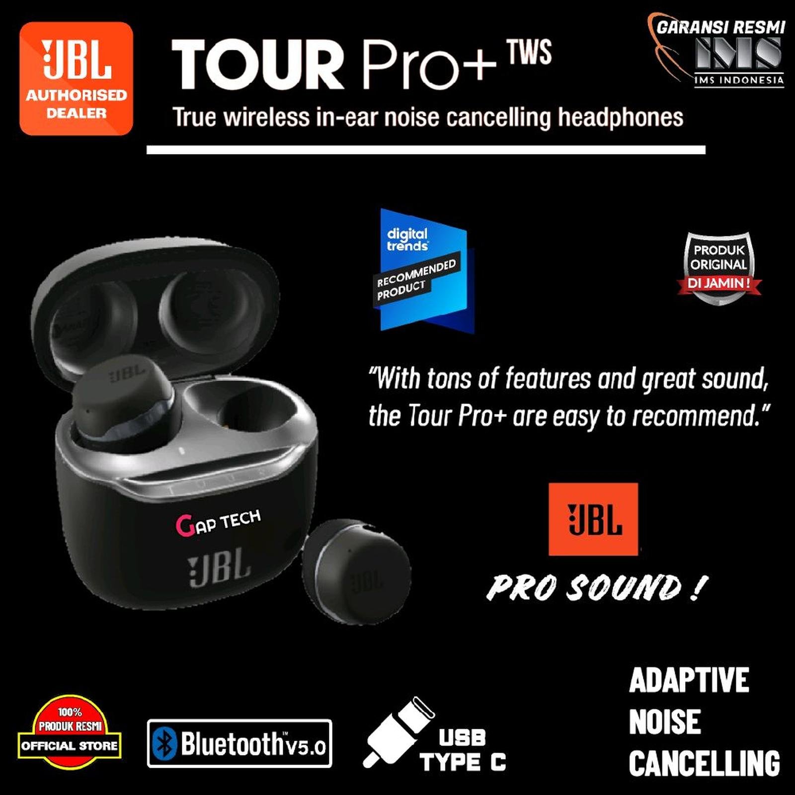 JBL TOUR Pro+ / Pro Plus TWS True Wireless Noise Cancelling Headphone Original