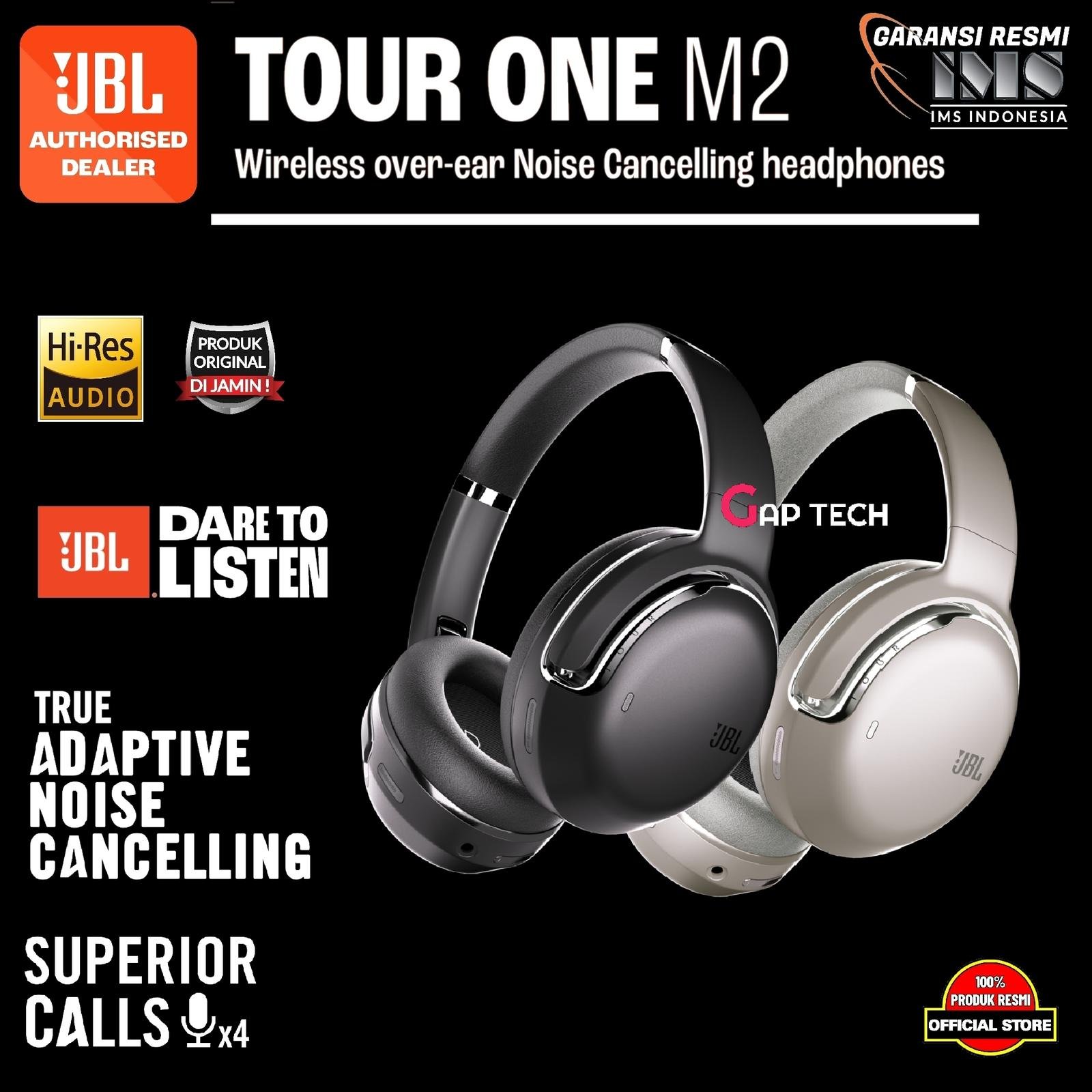 JBL TOUR ONE M2 / Mark 2 Hi-Res Wireless Noise Cancelling Headphones Original