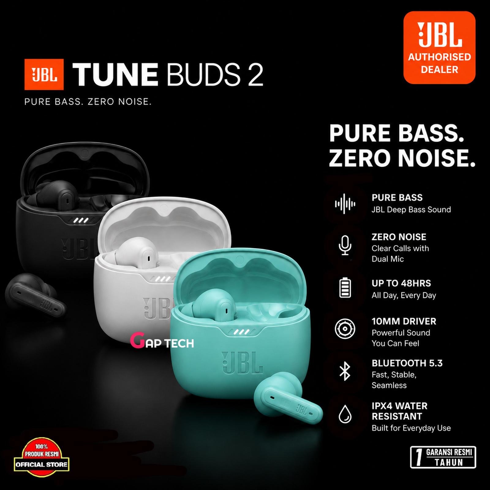 JBL Tune Buds 2 True Wireless Bluetooth TWS Earbuds Earphones Original