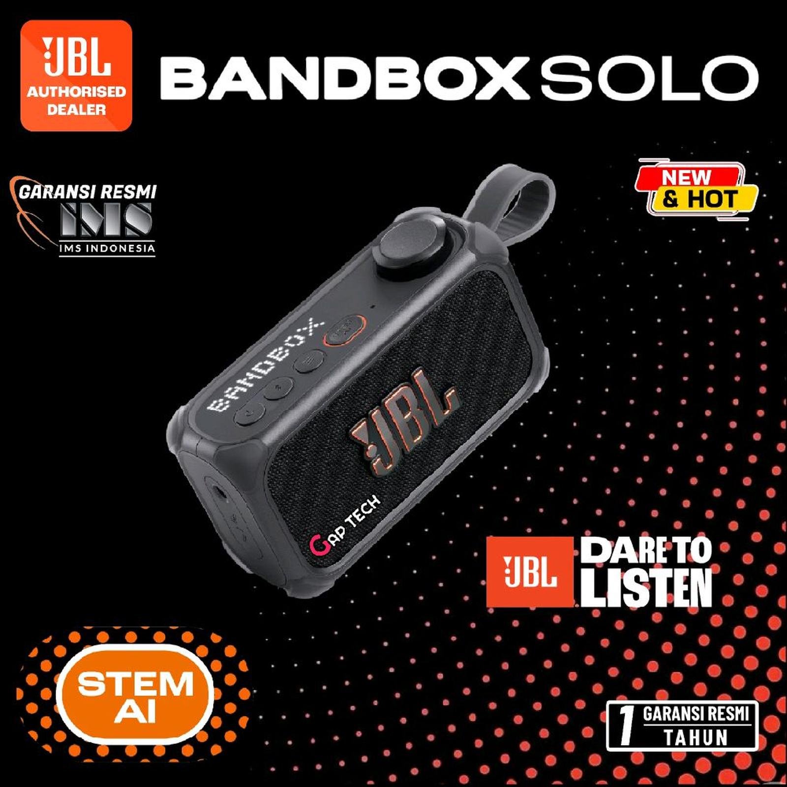 JBL Bandbox Solo Compact AI-Powered Practice Portable Amplifier and Speaker Original