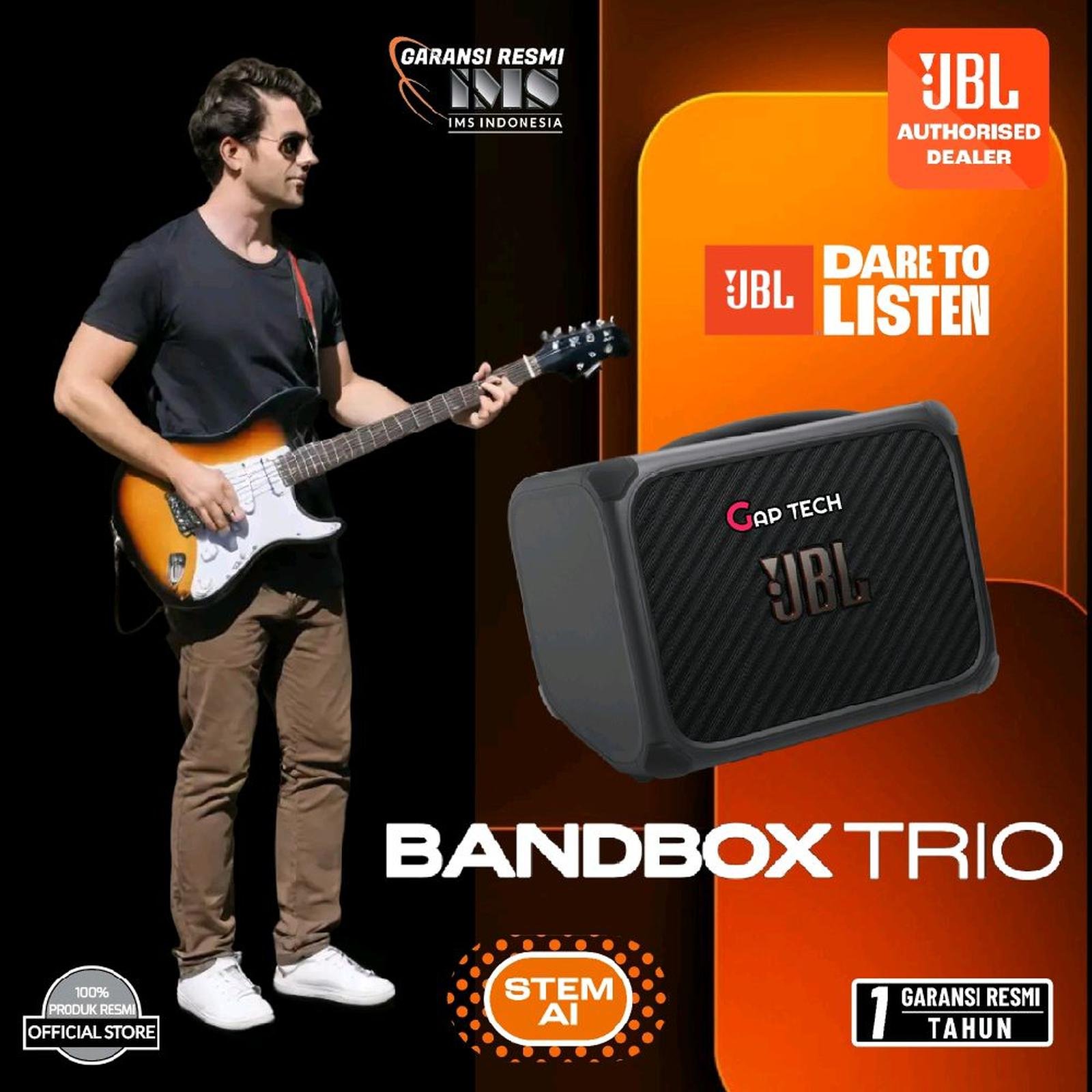 JBL Bandbox Trio / Band Box Trio Portable AI-Powered Practice Amp and Speaker Original