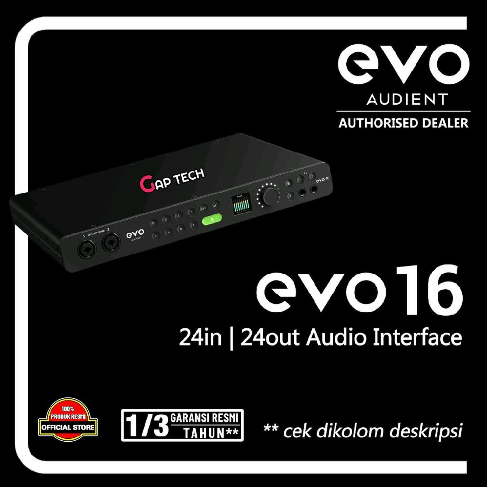 Audient Evo 16 / Evo 16 / Evo-16 / Evo16 24in / 24out Audio Interface with SmartGain Original