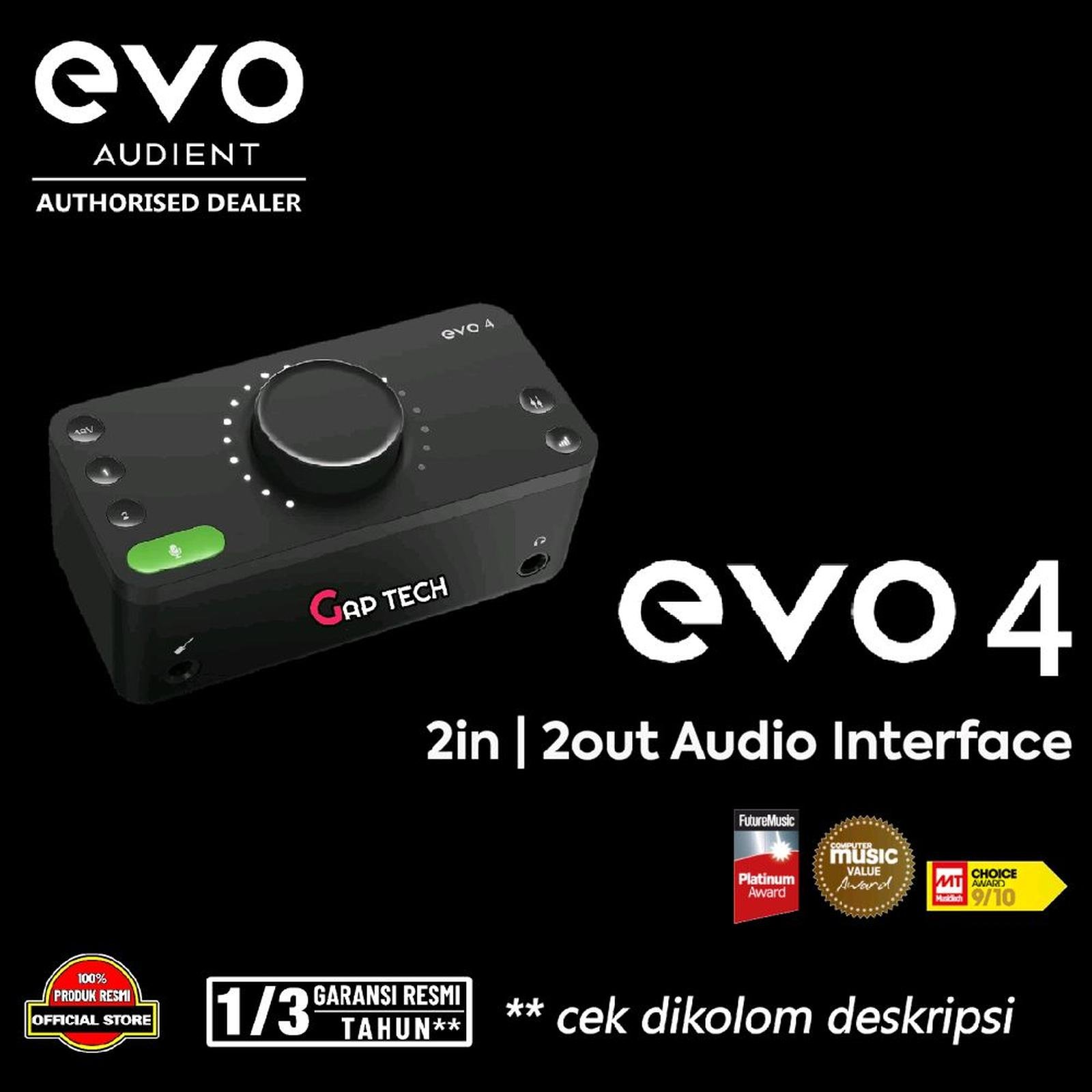 Audient Evo 4 / Evo4 - 2in | 2out Audio Interface / Soundcard Original