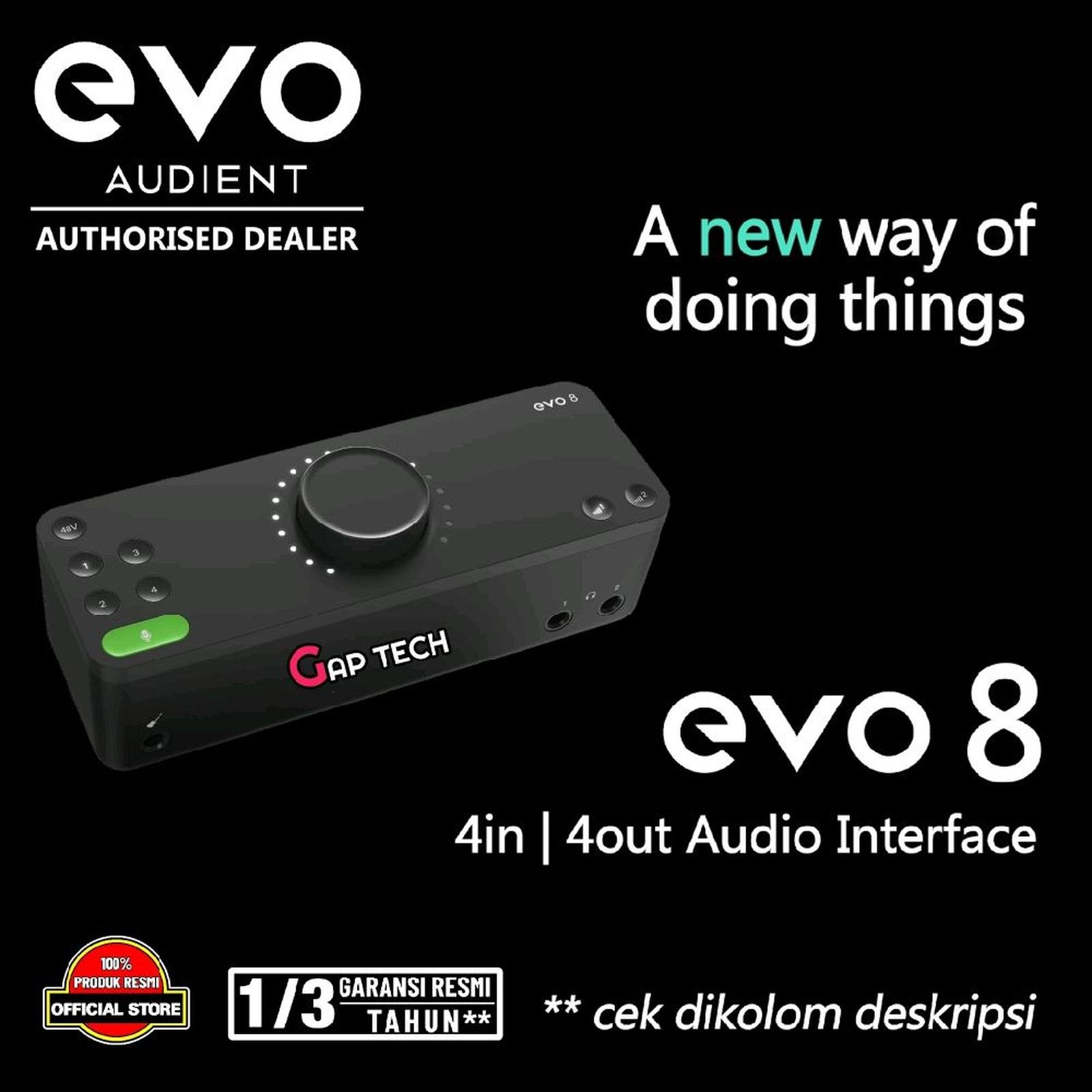 Audient Evo 8 / Evo8 - 4in | 4out Audio Interface / Sound Card / Soundcard Original