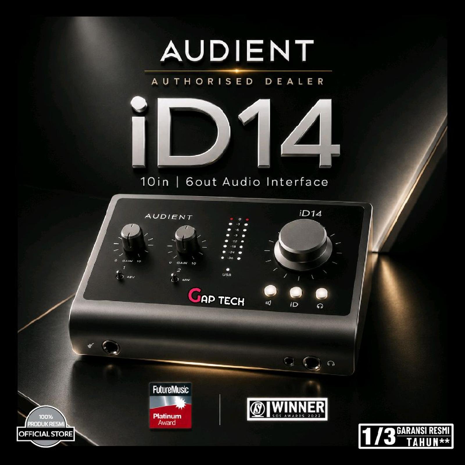 Audient iD14 / iD 14 - 10in 6out USB Audio Interface / Soundcard Original