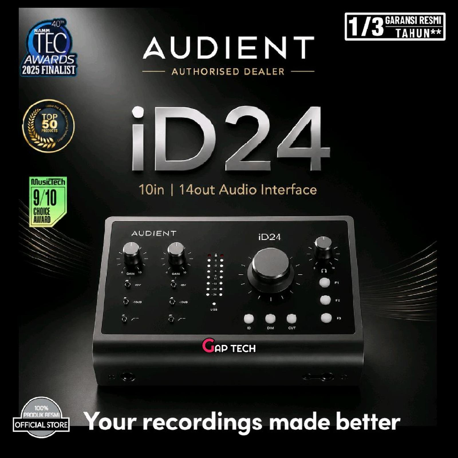 Audient iD24 / iD 24 - 10in 14out Usb-C Audio Interface / Soundcard Original
