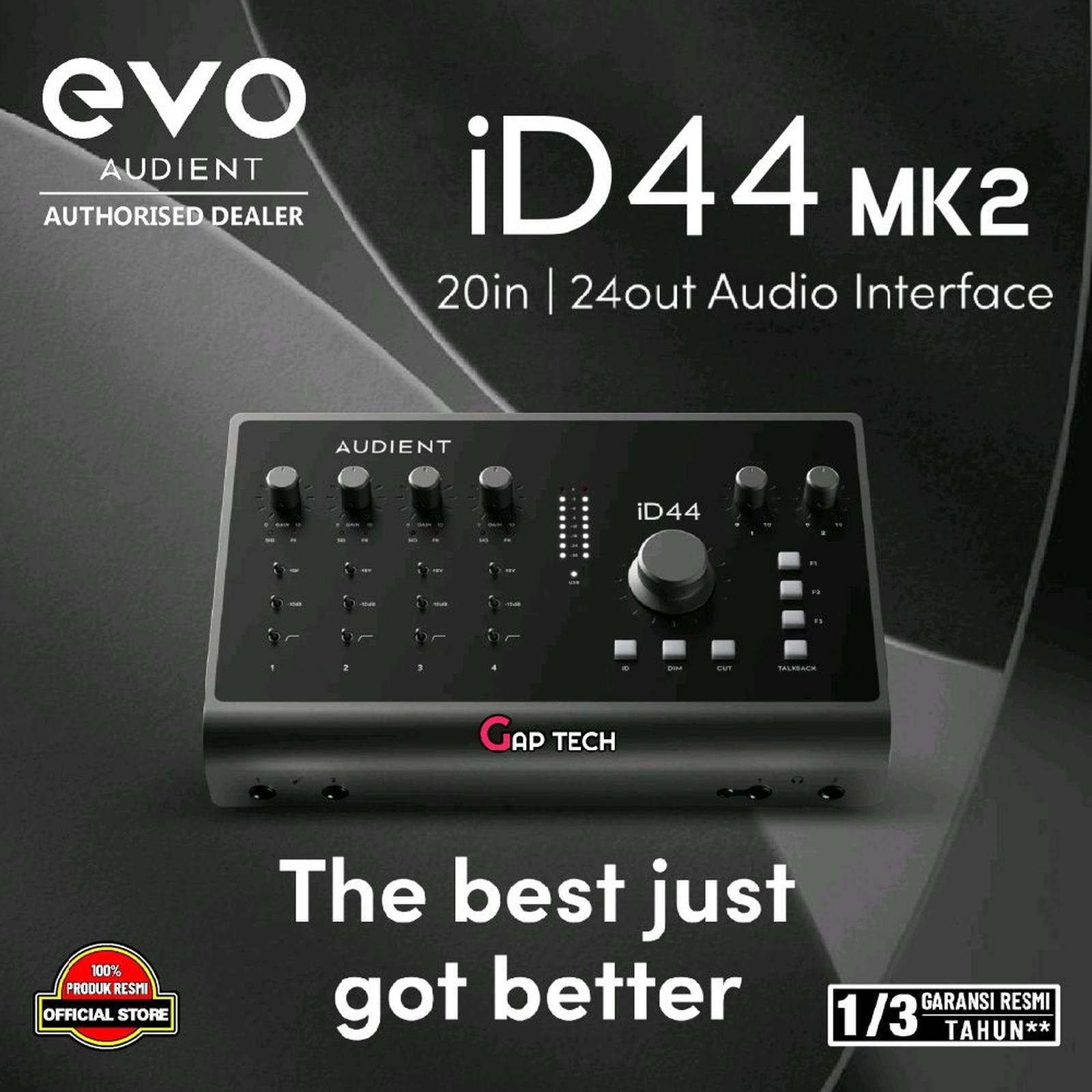 Audient ID44 / ID 44 / ID-44 MK2 / MKII Audio Interface / Soundcard Recording Original