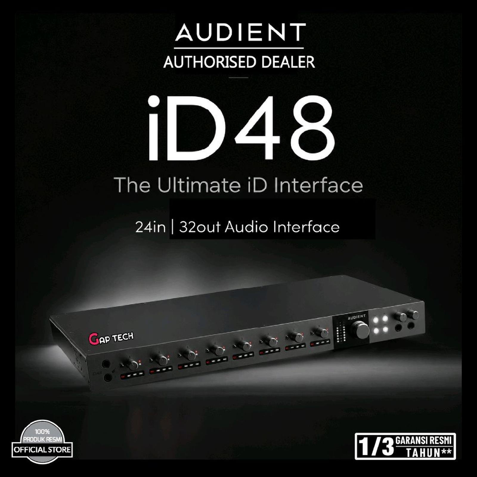 Audient iD48 / iD 48 24in / 32out USB-C Audio Interface / Soundcard Original