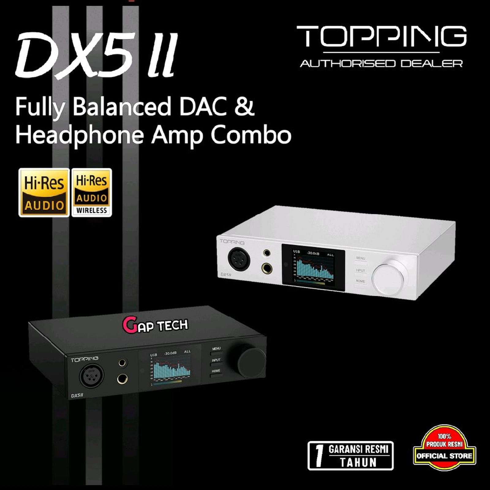 Topping DX5 II / DX 5 II / DX-5 II / DX5II Fully Balanced DAC and Headphone Amplifier Combo / DAC Amp Original