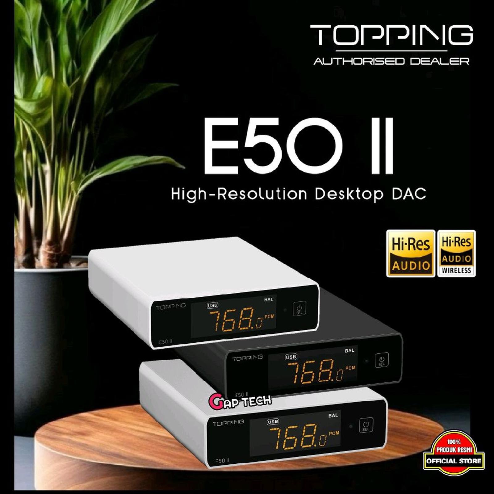 TOPPING E50 II / E50II / E 50 II / E 50II Hi-Res Audio Desktop DAC with AK4497S DAC Original
