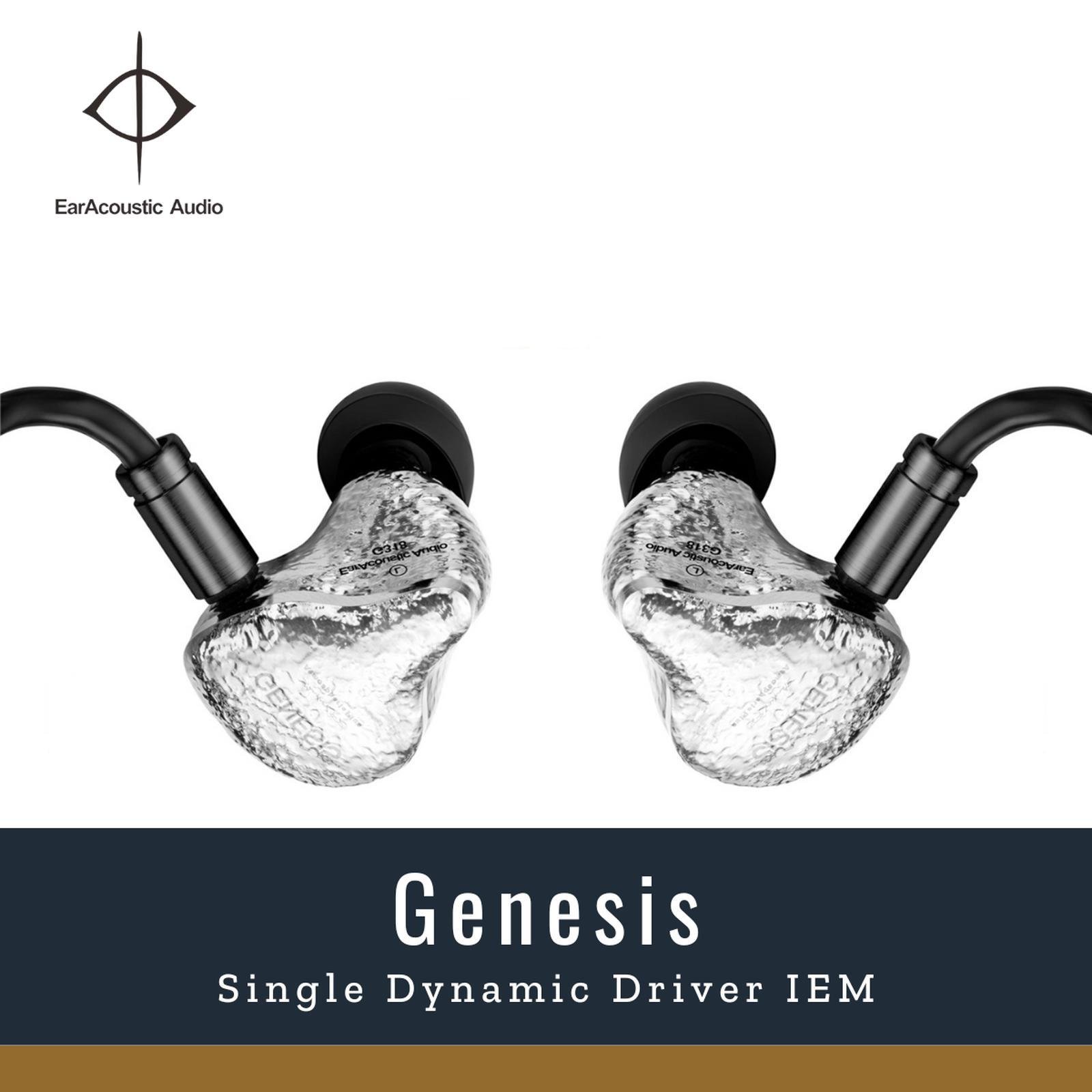 Earacoustic Genesis Dual Magnetic Single Dynamic Driver In Ear Monitor Earphone IEM Original
