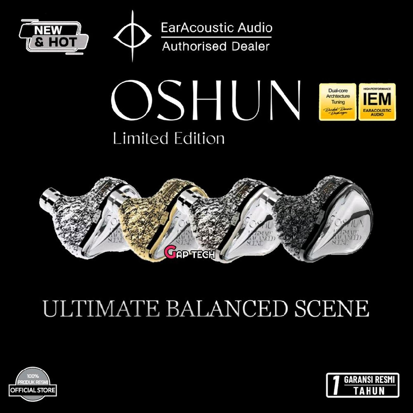 EarAcoustic OSHUN-LTD 8.3mm Full-Power Direct-Drive Dynamic In Ear Monitor Earphone / IEM Original