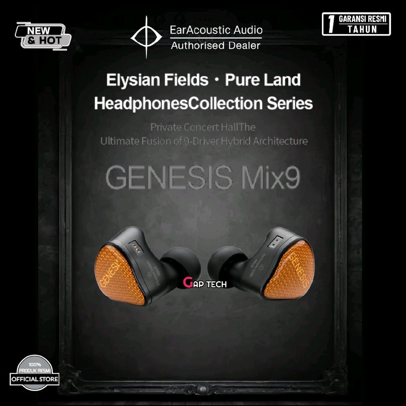 EarAcoustic Genesis MiX9 / MiX-9 / MiX 9 Ultimate Fusion of 9 Driver Hybrid Architecture In Ear Monitor Earphone / IEM Original
