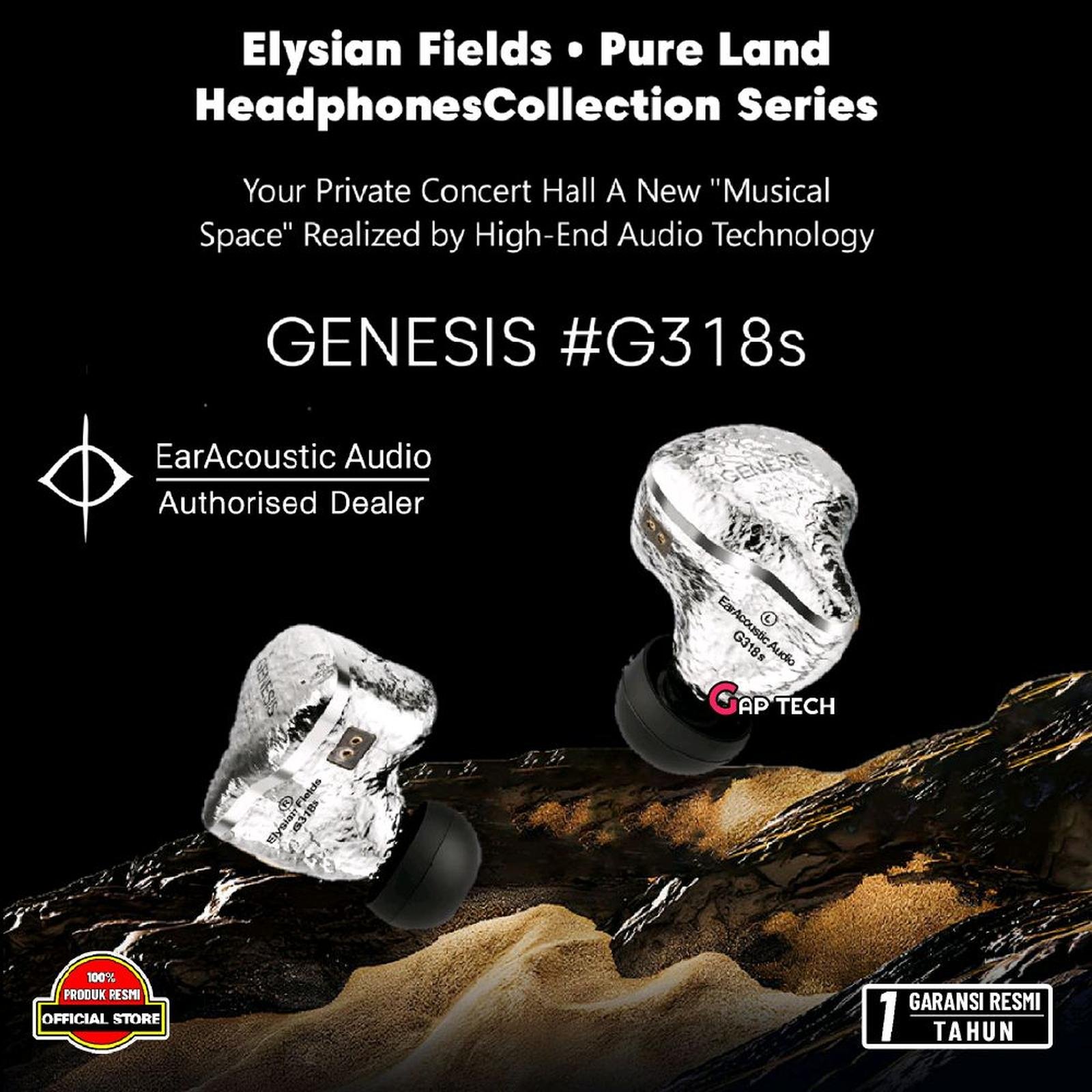 EarAcoustic Audio GENESIS G318s / G318 s / G 318s / G 318 s Hi-Fi 8.3mm Tesla Driver In Ear Monitor Earphone / IEM Original