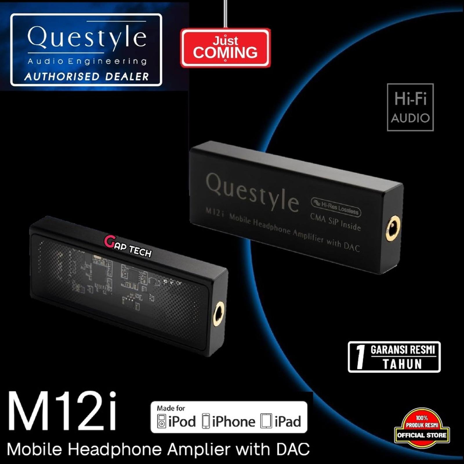Questyle M12i / M12 i / M 12i / M 12 i Hi-Fi Headphone Amplifier Portable USB DAC Lossless Mini Audio Amplifier / DAC Amp Original