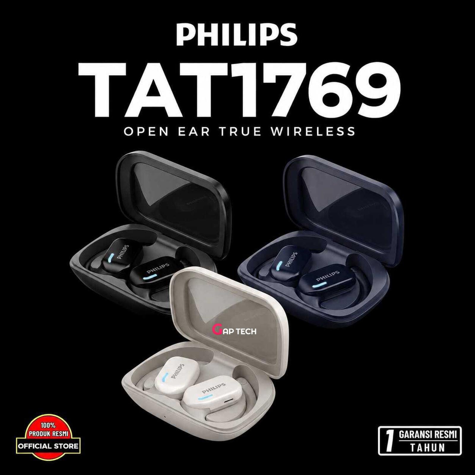 Philips TAT1769 Open Ear TWS Earphone Bluetooth Original