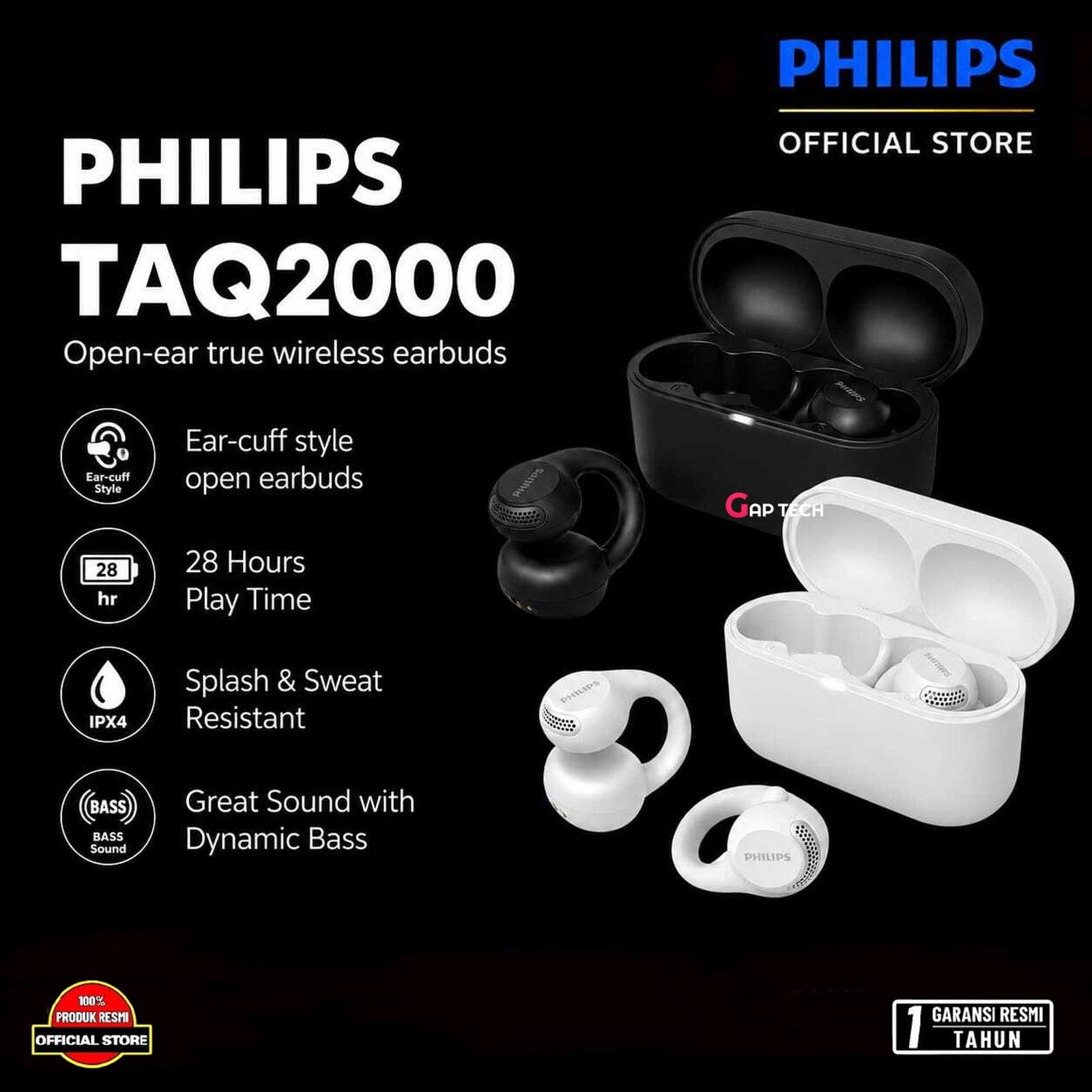 Philips TAQ2000 Open-ear True Wireless Earbuds Original