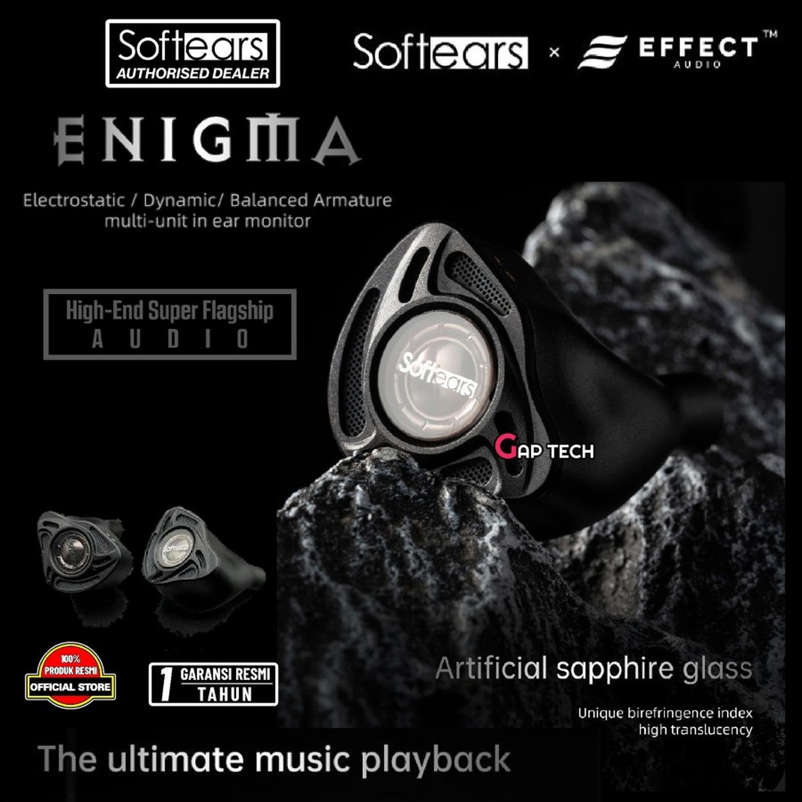 Softears x Effect Audio Enigma 2DD+6BA+4EST High End Super Flagship In Ear Monitor Earphone / IEM Original