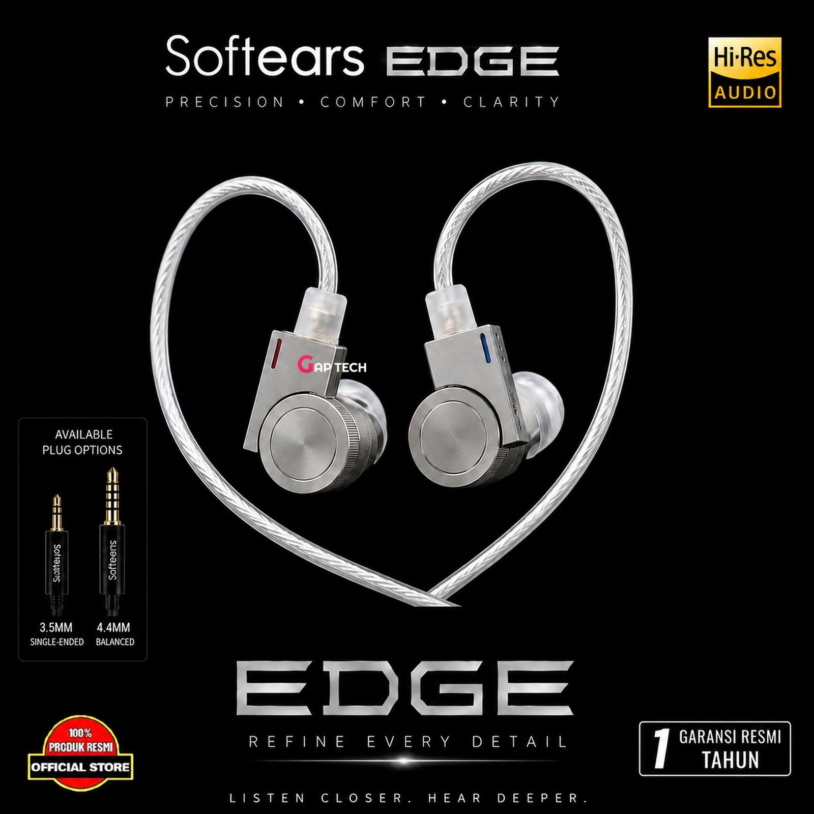 Softears EDGE 11mm Labyrinth Dynamic Driver In Ear Monitor Earphone / IEM Original