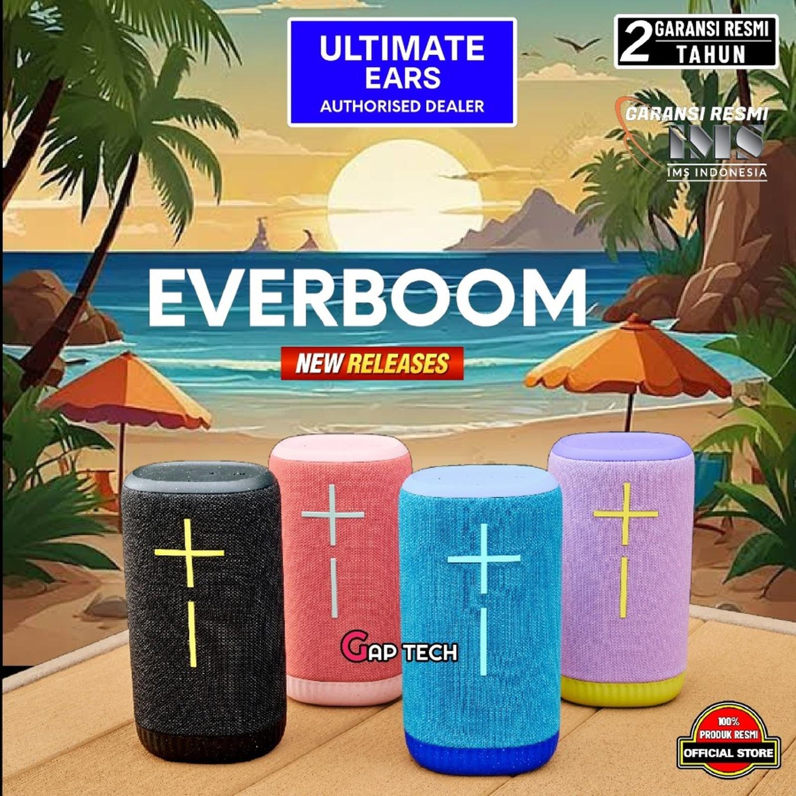 Ultimate Ears EVERBOOM / EVER BOOM Wireless Bluetooth Portable Speaker with Bassy 360 Degrees Immersive Sound Speaker Original