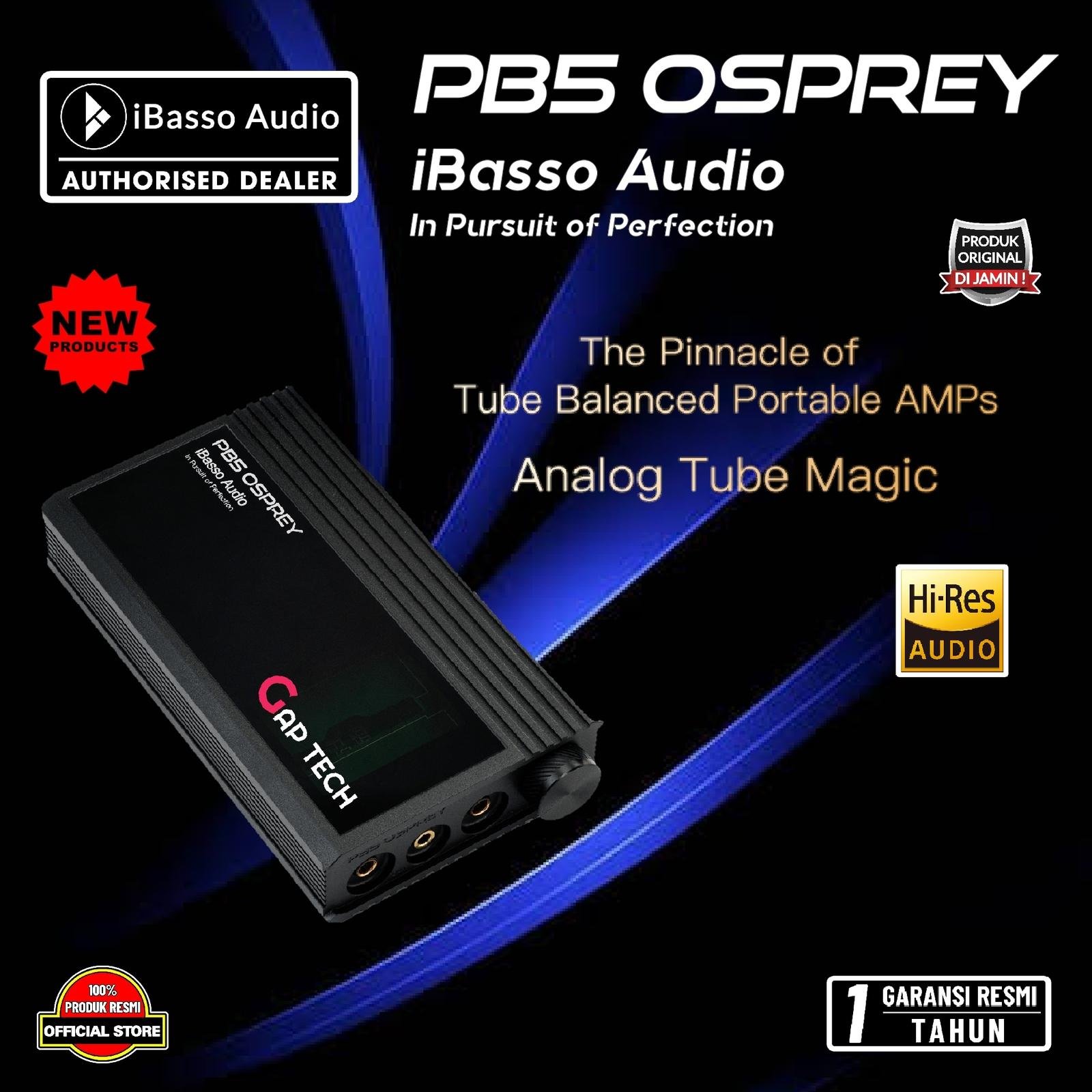 iBasso PB5 / PB 5 Osprey Tube Balanced Portable Amplifier / Amp Original