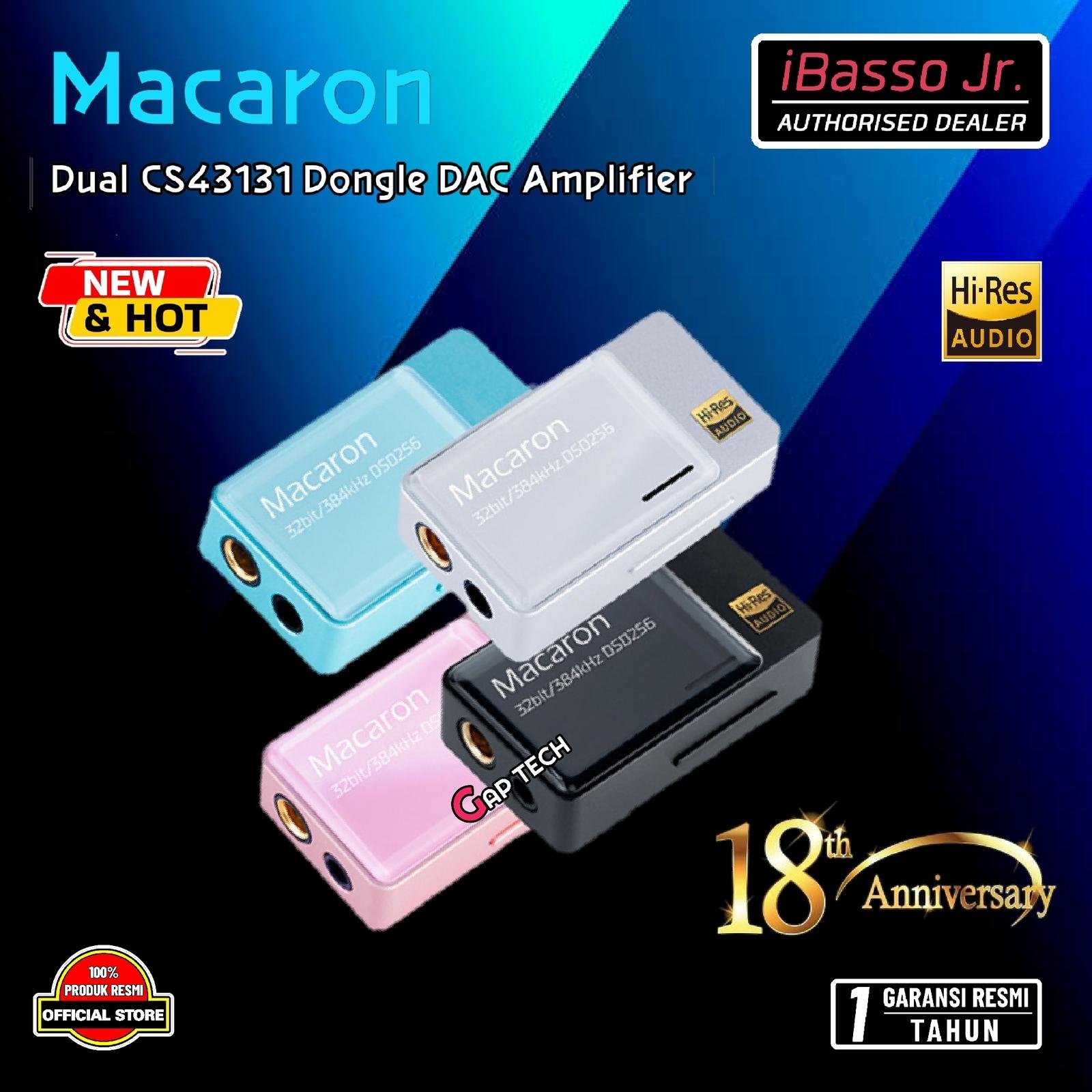 iBasso Jr / Jr. Macaron Flagship Dual CS43131 DAC Dongle DAC Amplifier / DAC AMP Original