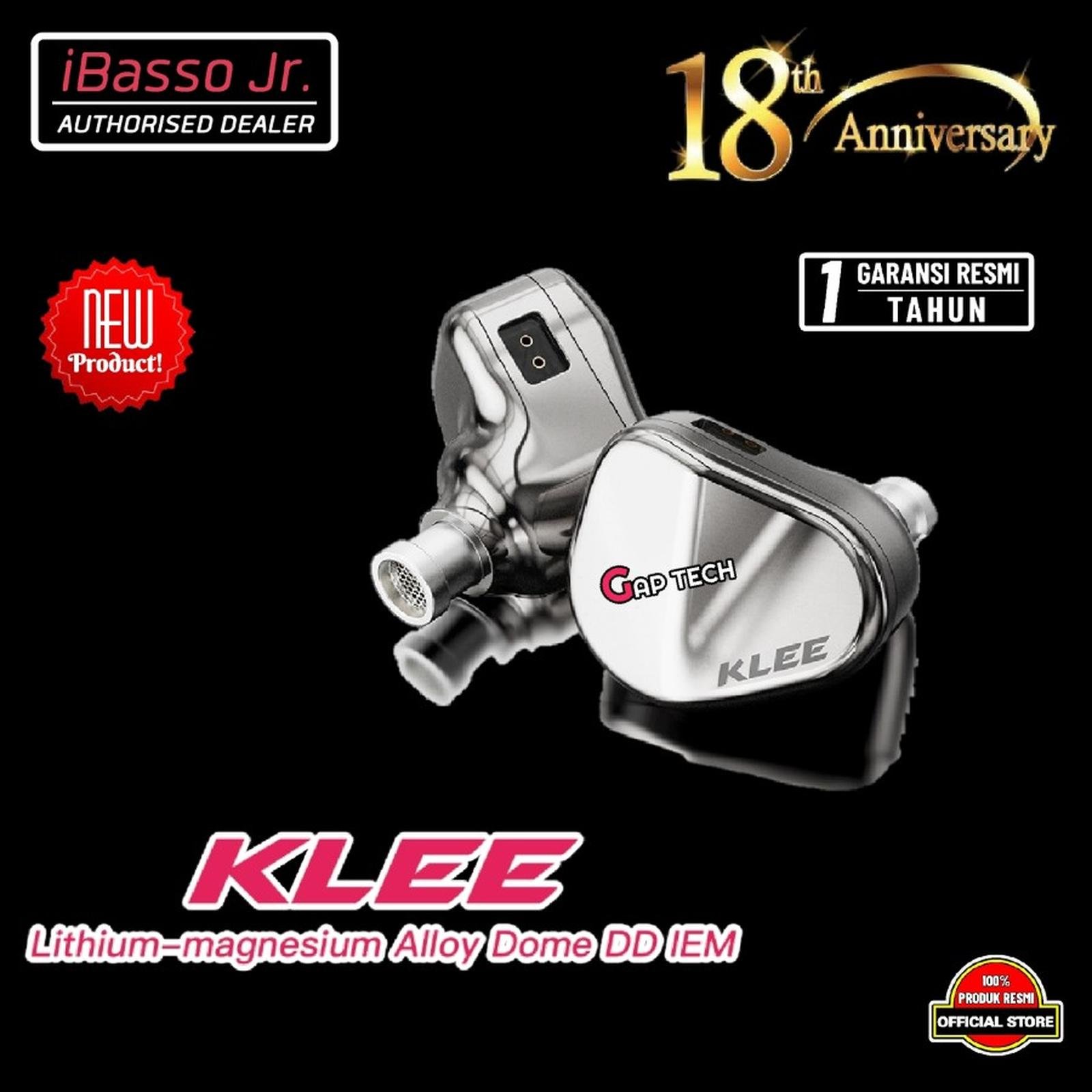 IBasso KLEE Hi-Fi Lithium-Magnesium Alloy Dome Dynamic Driver Earphone IEM Original