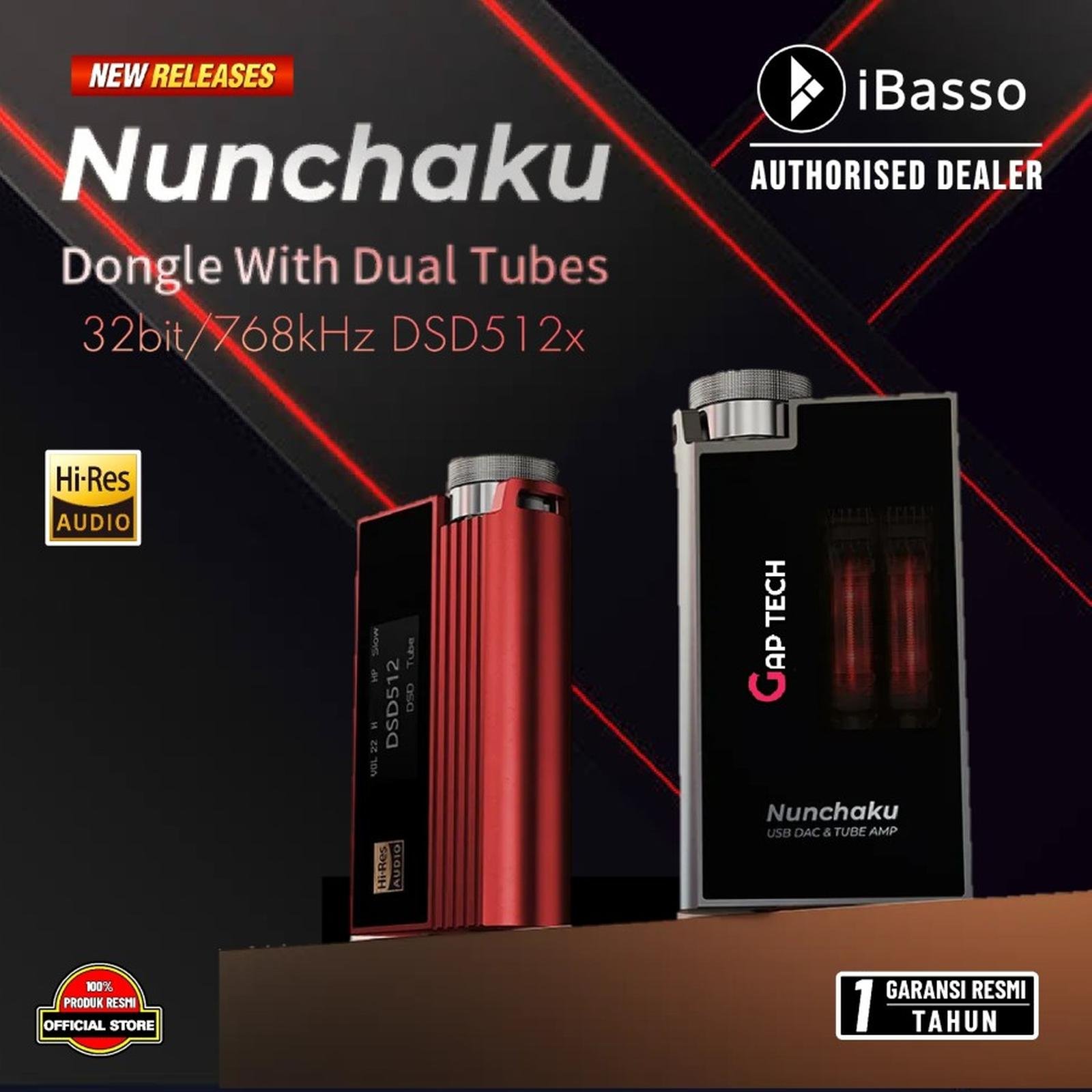 iBasso Nunchaku Portable USB DAC & Tube Amplifier with Dual CS43198 DAC / DAC AMP Original