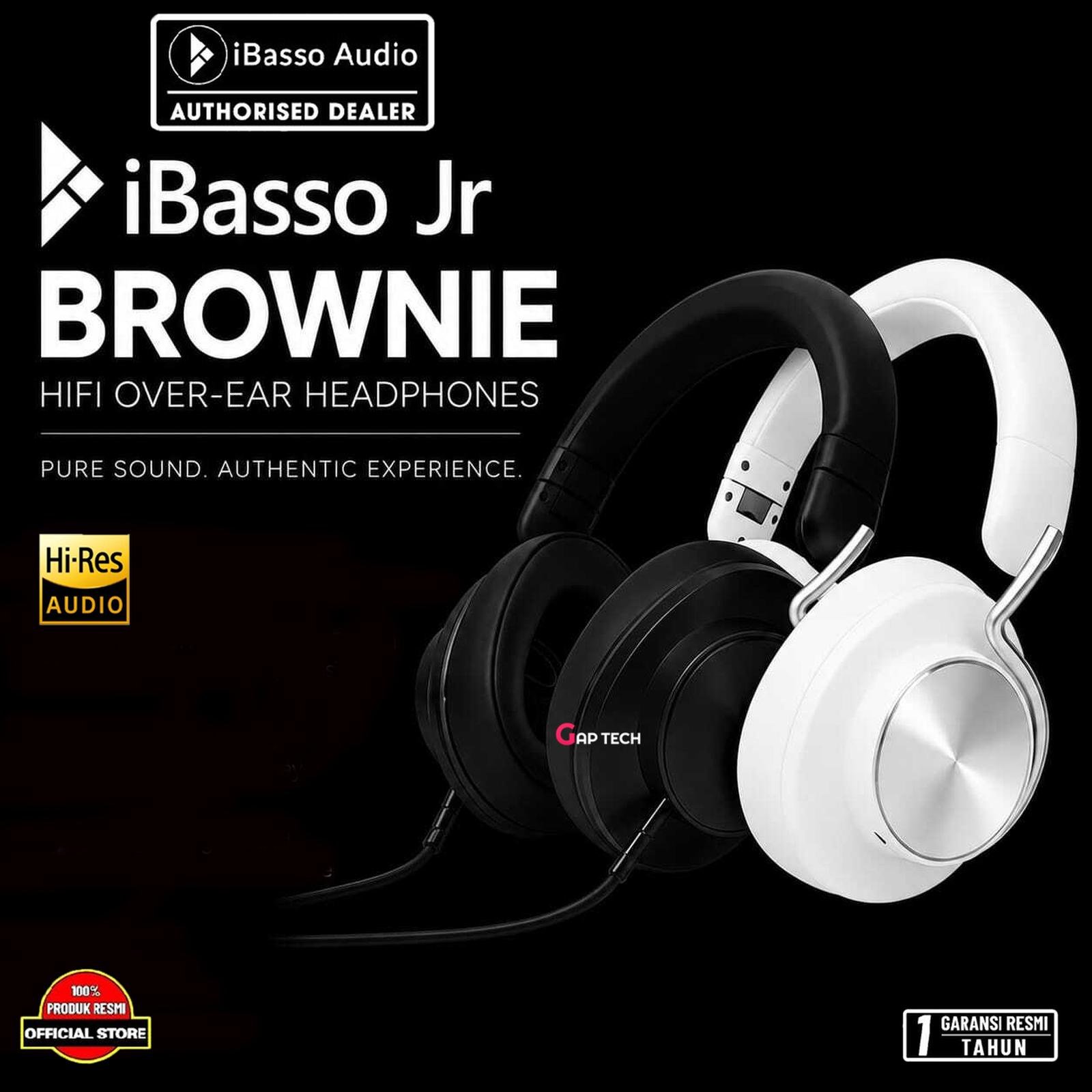 iBasso JR Brownie Wired HiFi Sealed Headphones High Fidelity Gaming Headset Original