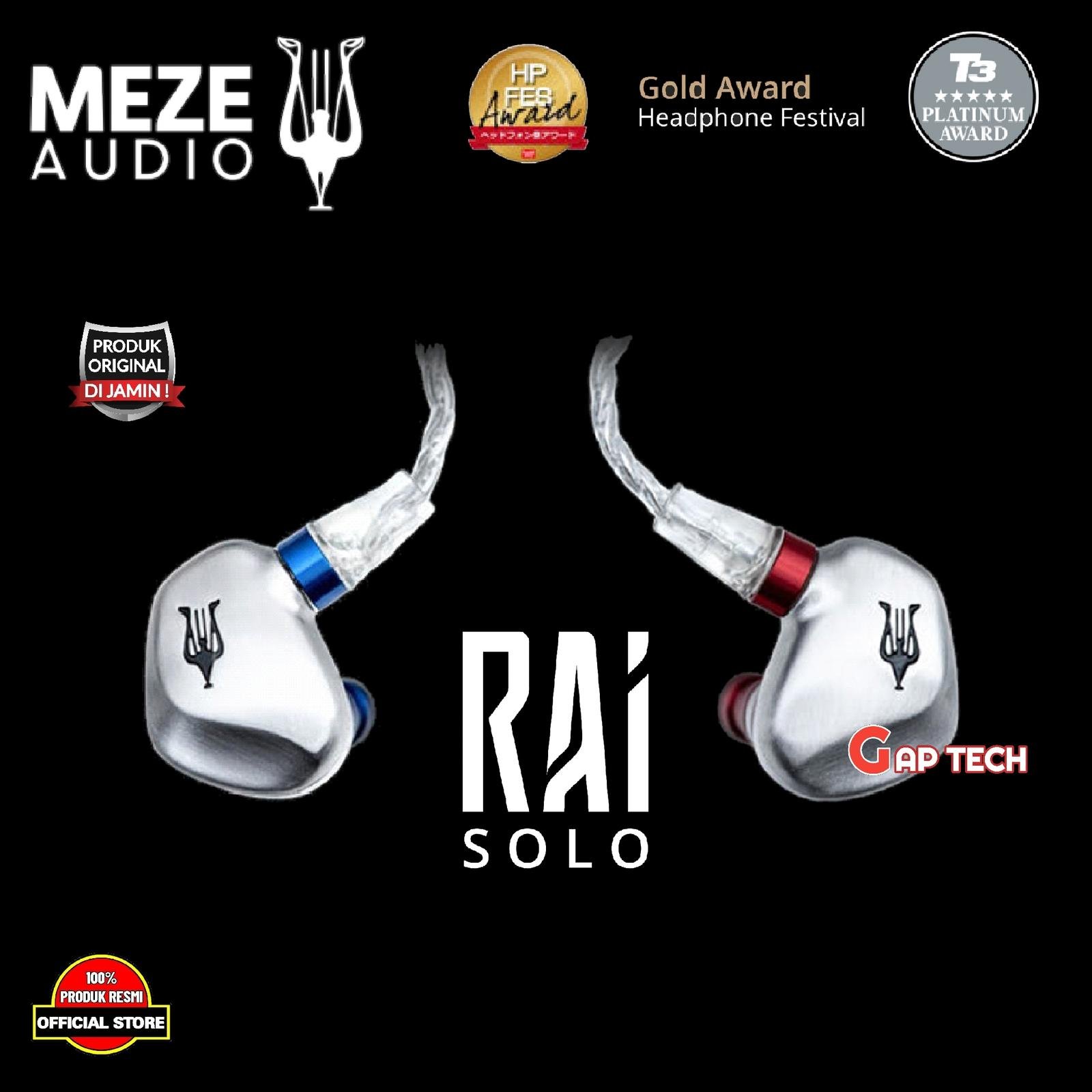 Meze Rai Solo Hi-Fi In Ear Monitor Earphones / iem Original