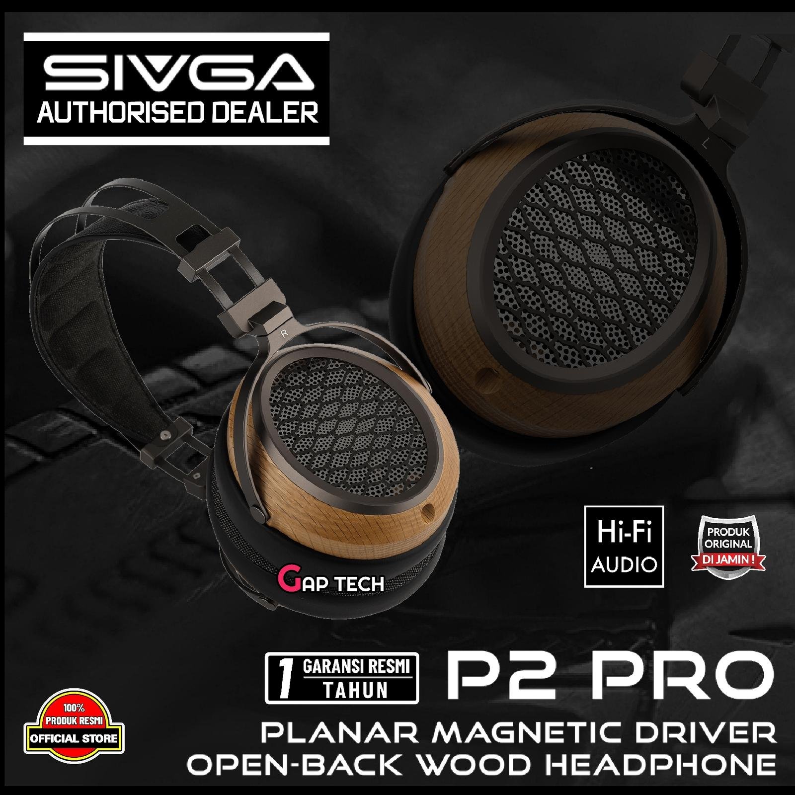 SIVGA P2 Pro / P2Pro / P 2 Pro / P 2Pro Planar Magnetic Driver Open Back Wood Headphone Original