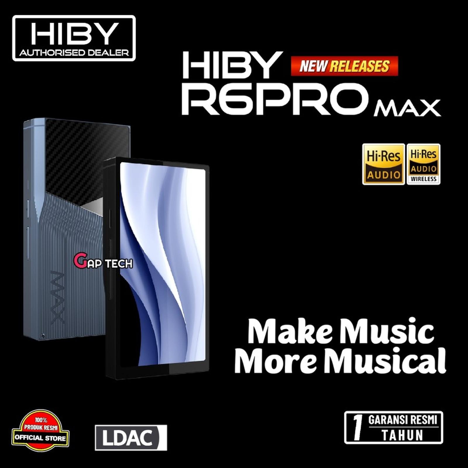 HiBy R6Pro Max / R6 Pro Max / Cutting-edge DAC Android DAP with Dual ES9039MS Pro DAC / DAP Original