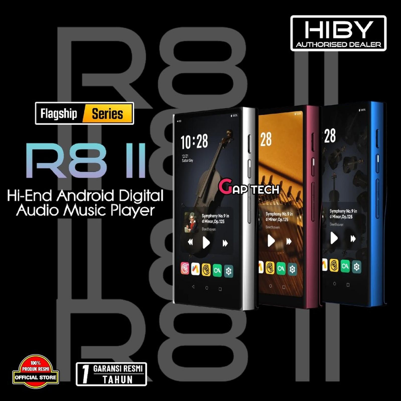 Hiby R8 II / R8II / R8 / Mark 2 / Gen 2 Hi-End Android Digital Audio Player with Darwin-MPA DAC and DSD 1024 Support / DAP Original