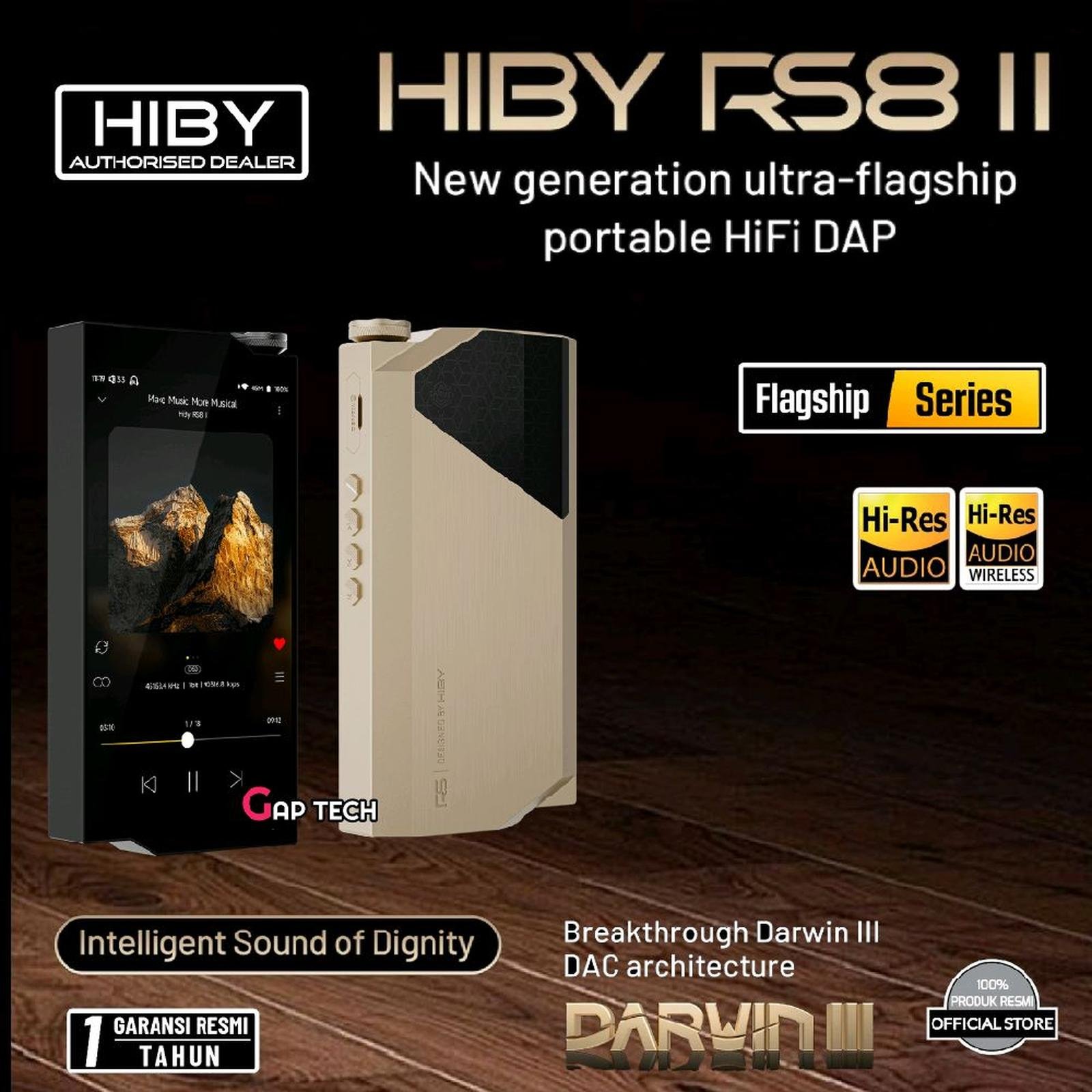 HIBY RS8 II / RS 8 II / RS8II - New Generation Ultra-Flagship Portable Hi-Fi Digital Audio Player / DAP Original