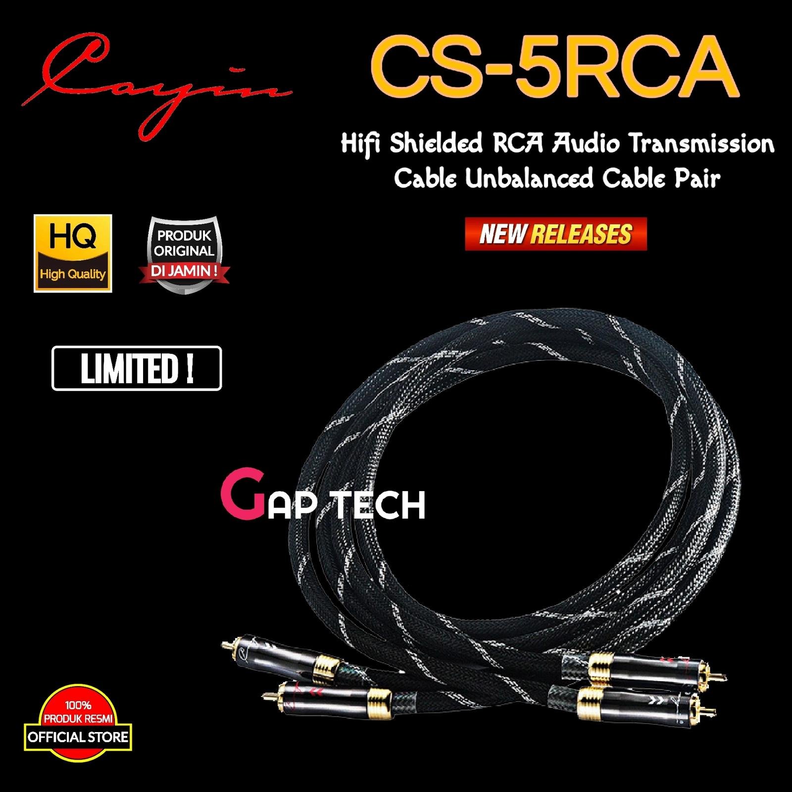 Cayin CS-5RCA / CS 5RCA HQ RCA Audio Transmission Unbalanced Cable Original