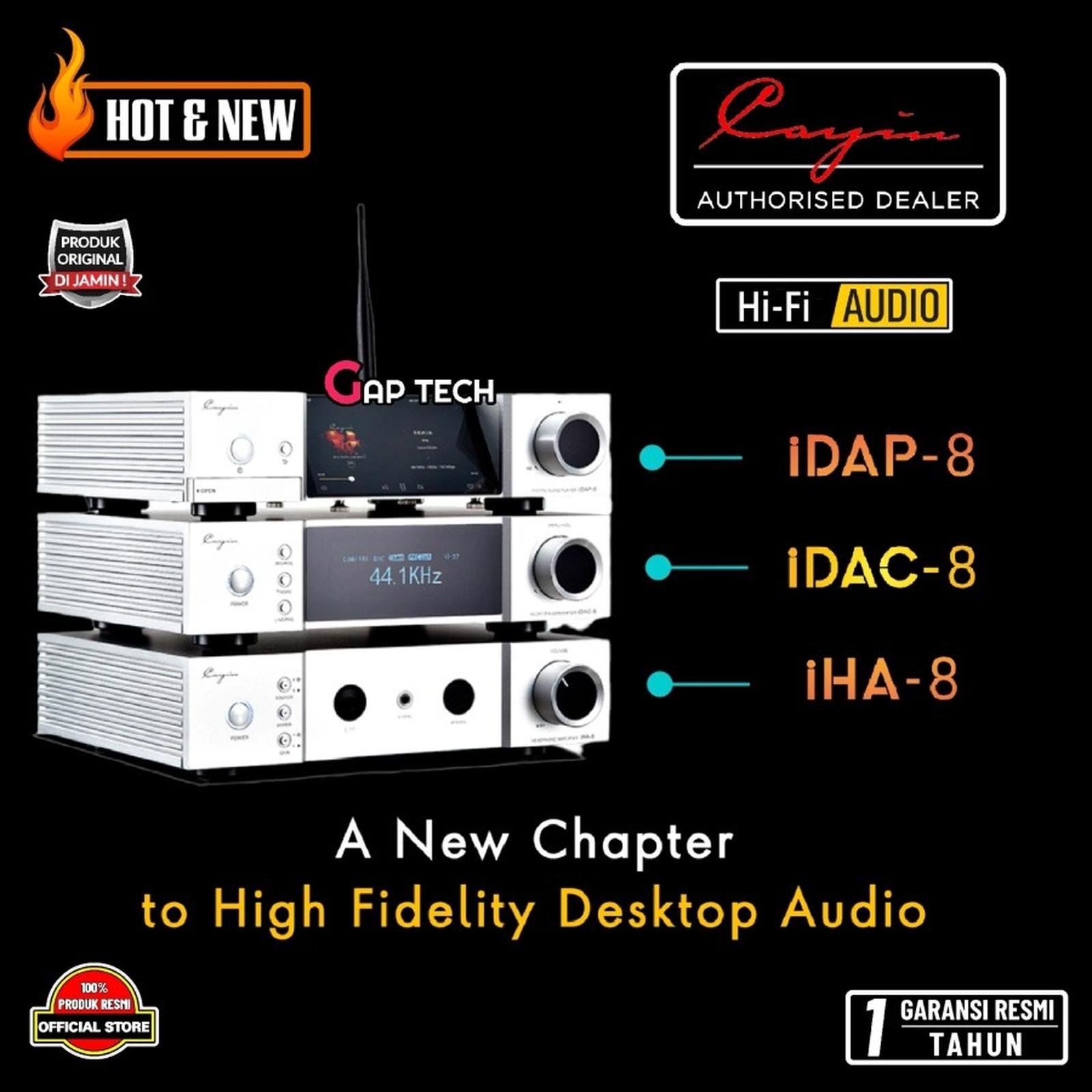 Cayin iDAP 8 / iDAP8 / iDAC 8 / iDAC8 / iHA8 / iHA8 Premium High Fidelity Desktop Audio - Streamer DAC Amplifier Original
