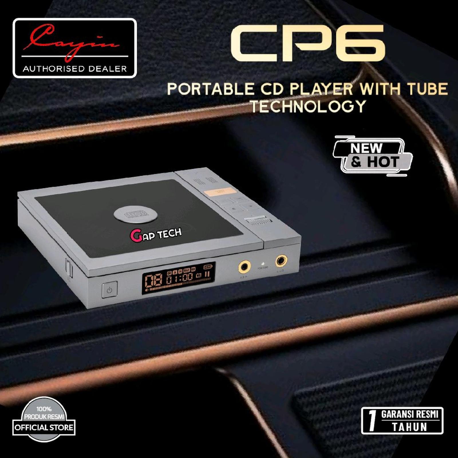 Cayin CP6 / CP-6 / CP 6 Portable Tube CD Player with Dual DAC / CD Player Original
