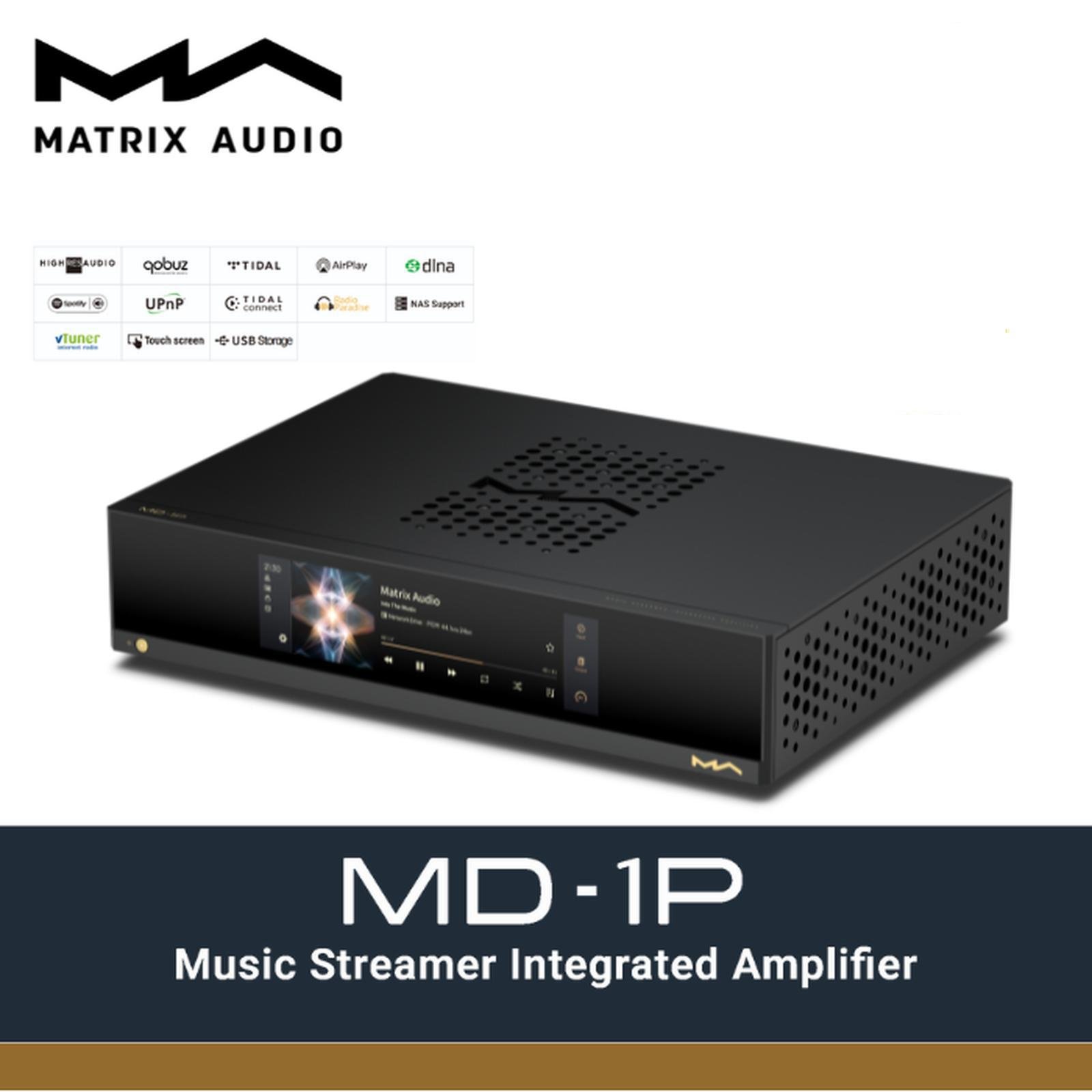 Matrix Audio MD-1P Hifi Music Streamer and Integrated Amplifier Original
