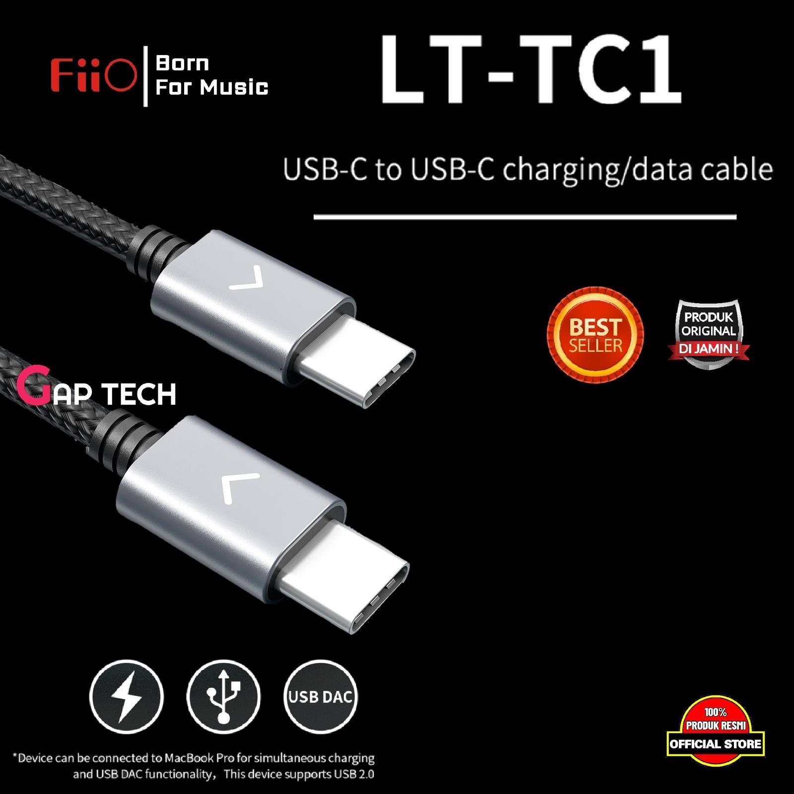 Fiio LT TC1 / LTTC1 USB C to USB C Charging / Data Cable Original